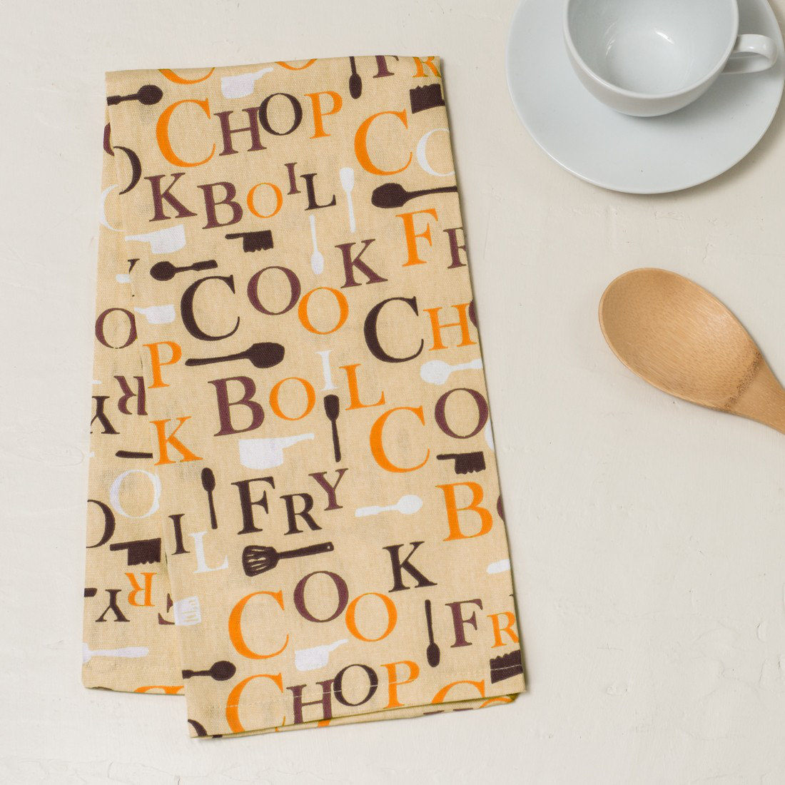 Linen Tablecloth Chef Print Kitchen Towel & Reviews Wayfair