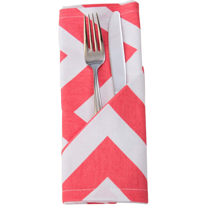 Linen Tablecloth Chevron Cotton Napkin & Reviews Wayfair