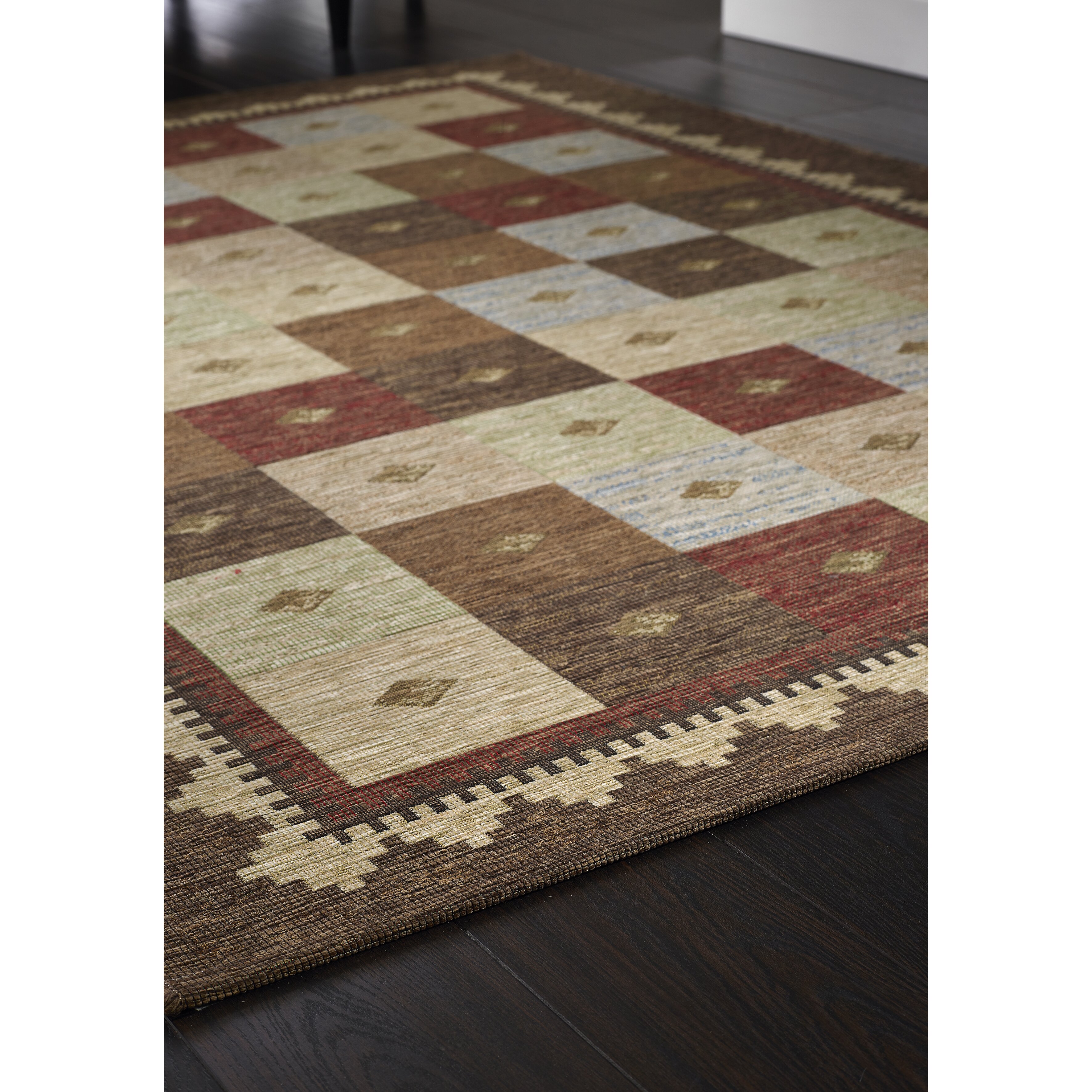 Origins Vintage Brown/Cream Area Rug Wayfair UK