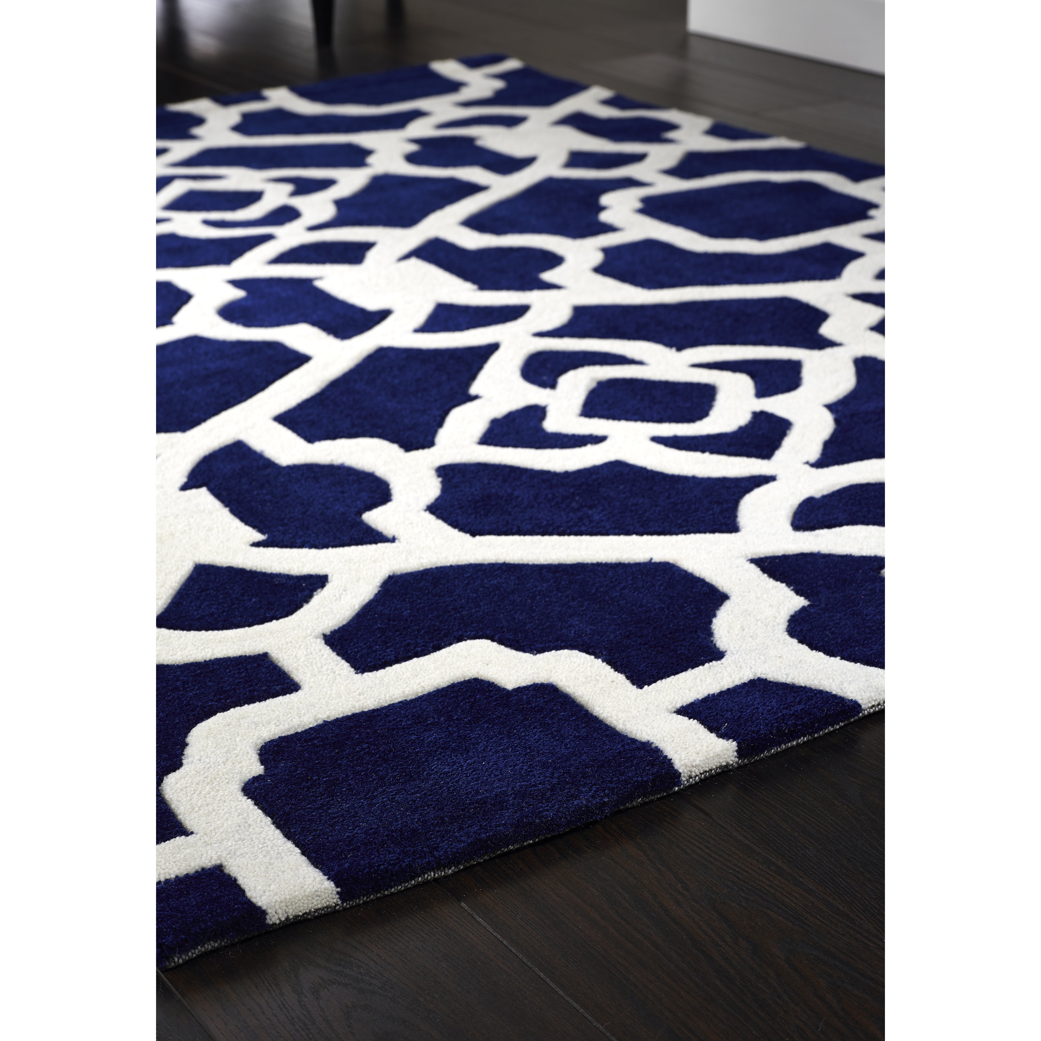Origins Marrakesh Blue/White Area Rug & Reviews Wayfair UK