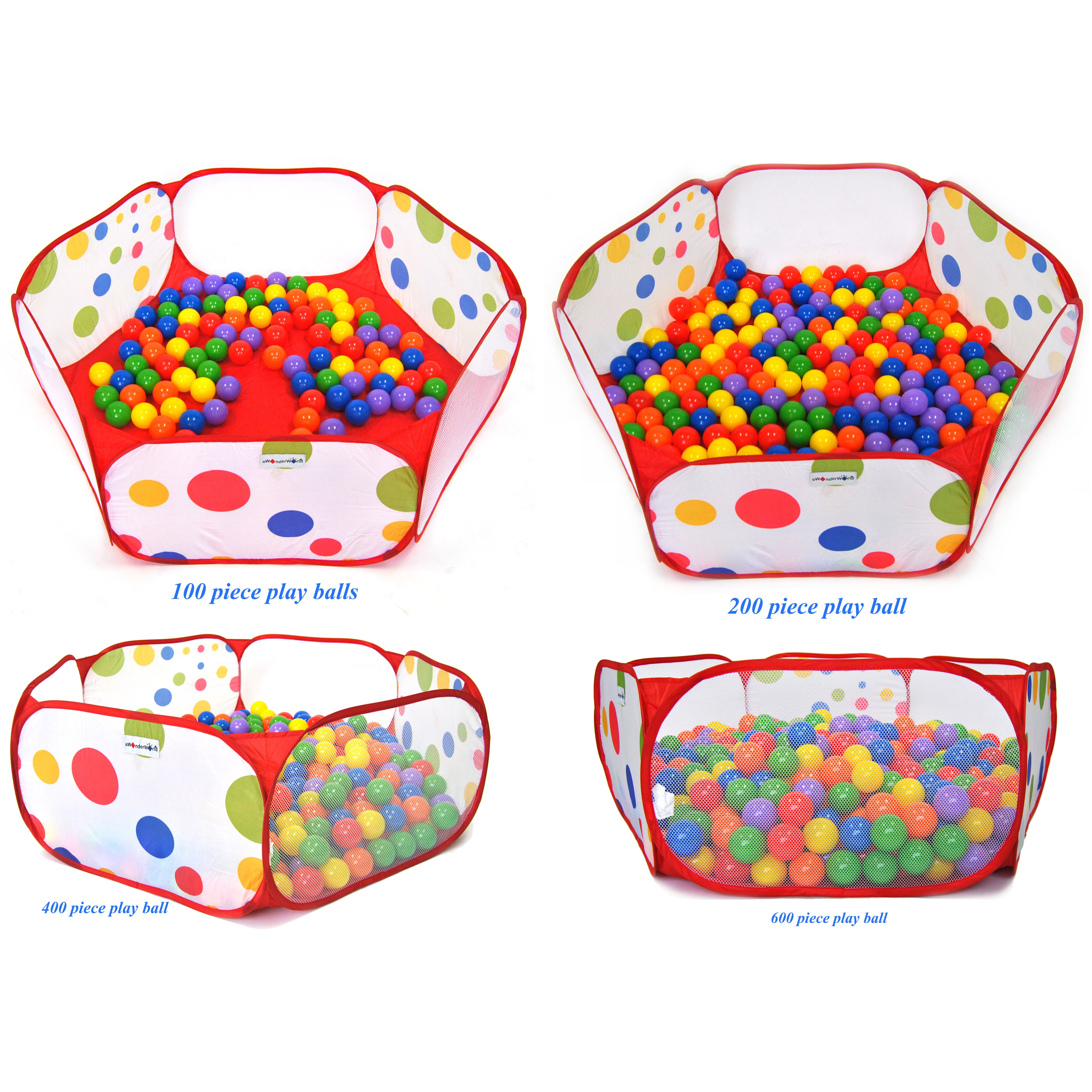 American Creative Team Hexagon Polka Dot Childrens Twist Playpen with ...