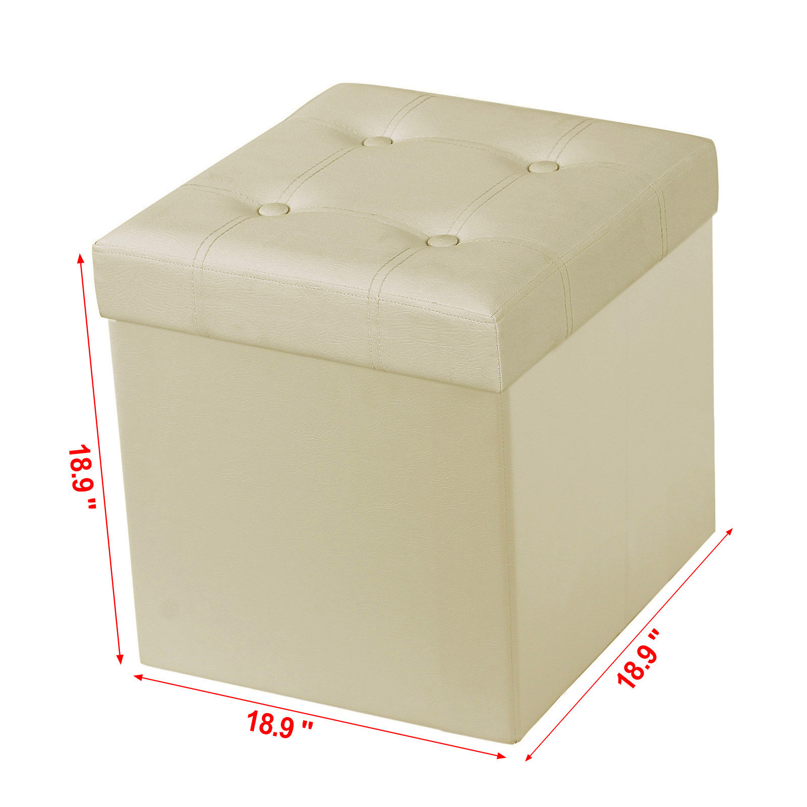 Songmics Cube Folding Storage Ottoman & Reviews Wayfair