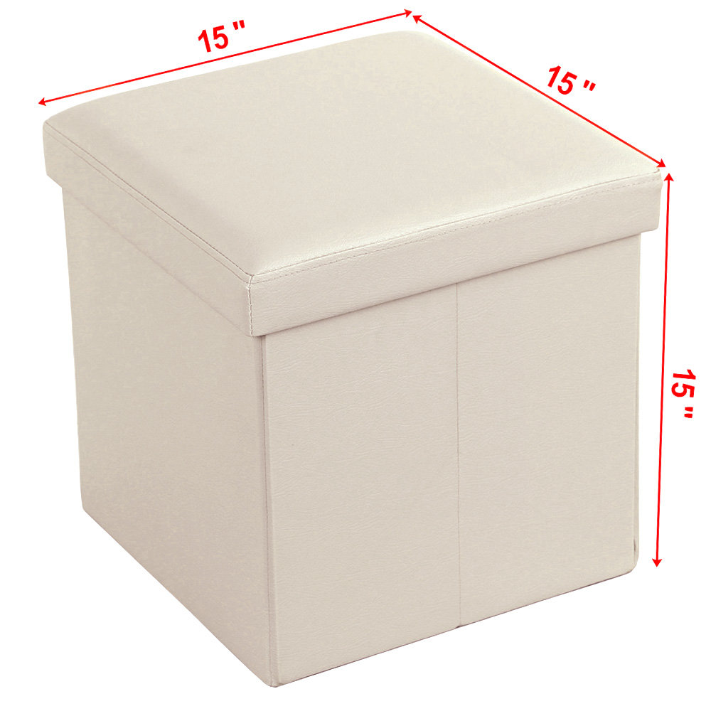 Songmics Cube Folding Storage Ottoman & Reviews Wayfair