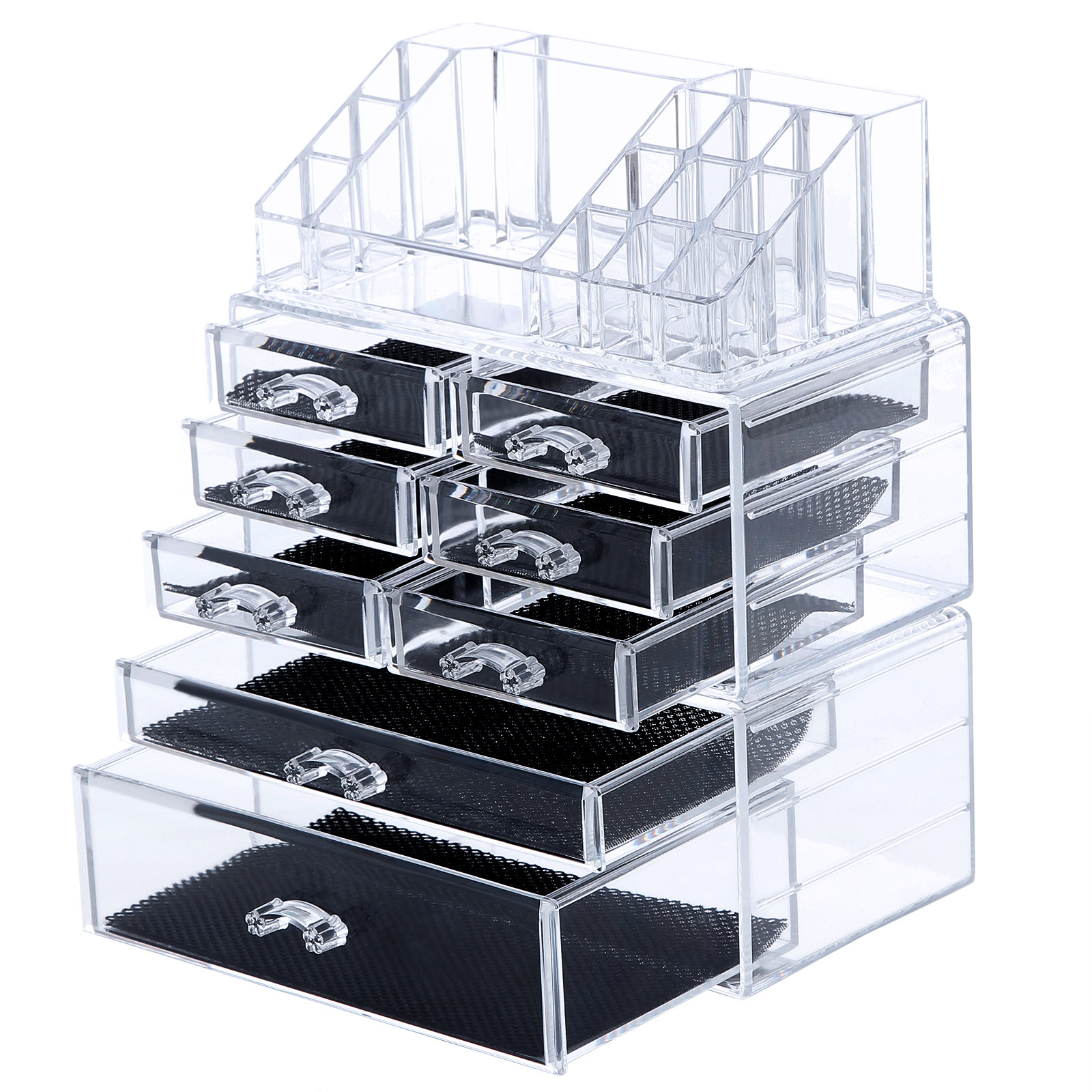 Songmics 8 Drawer Makeup Organizer Cosmetic Storage Box ...