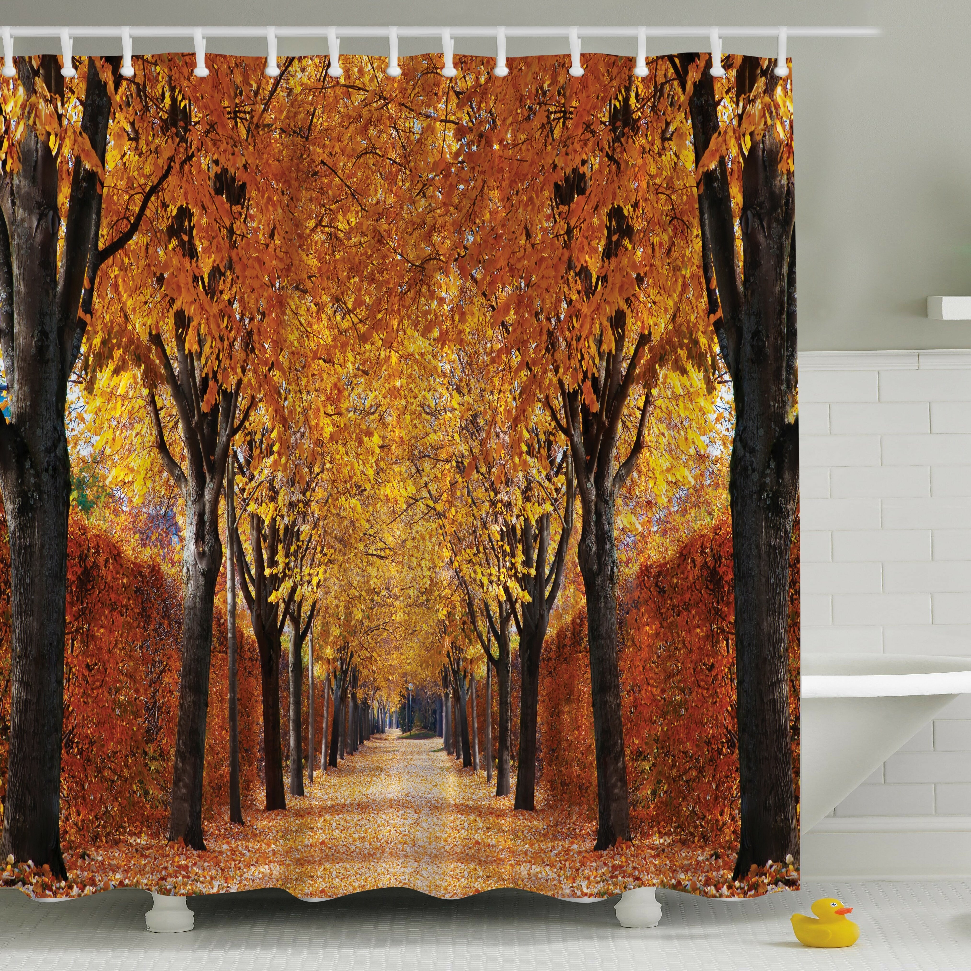 Ambesonne Fall Perspective Print Shower Curtain & Reviews | Wayfair