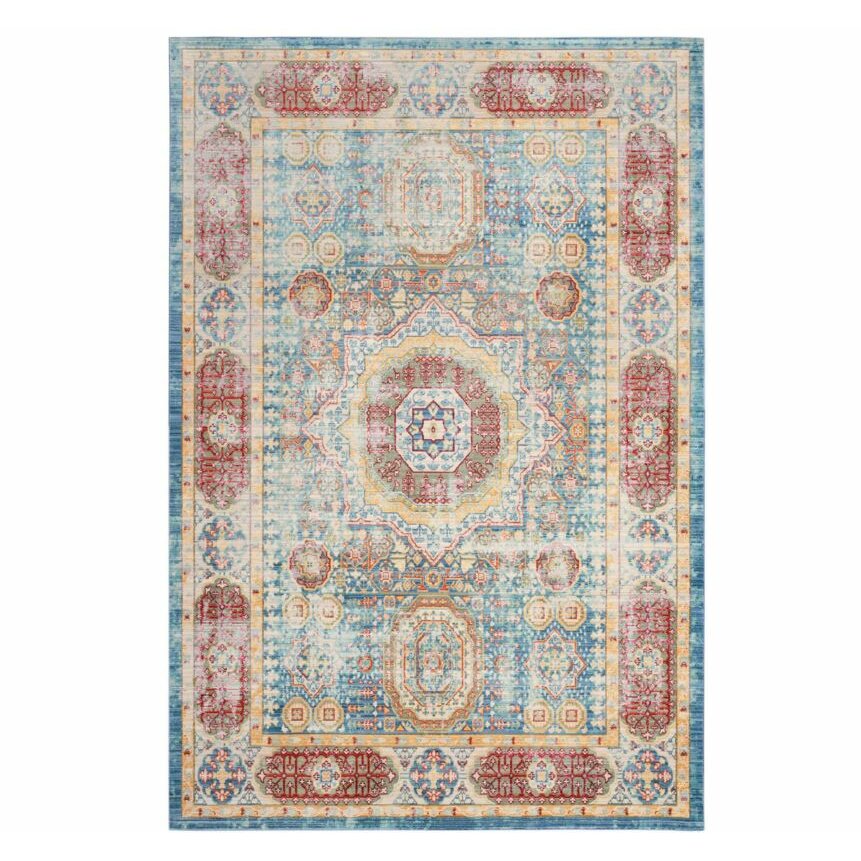 Bungalow Rose Thanh Blue Area Rug & Reviews | Wayfair