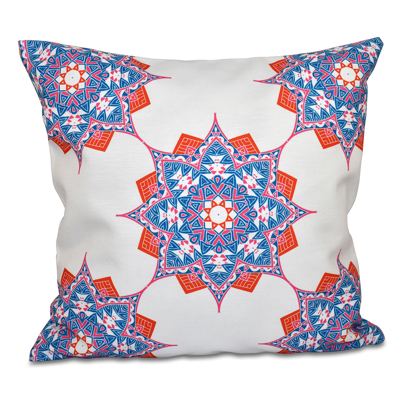 Bungalow Rose Oliver Rhapsody Geometric Outdoor Throw Pillow & Reviews