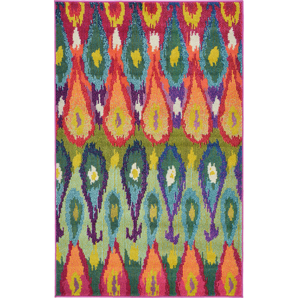 Bungalow Rose Radeema Ikat Area Rug & Reviews Wayfair