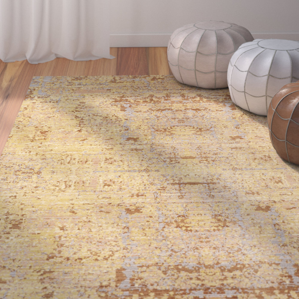 Bungalow Rose Gold Area Rug & Reviews Wayfair