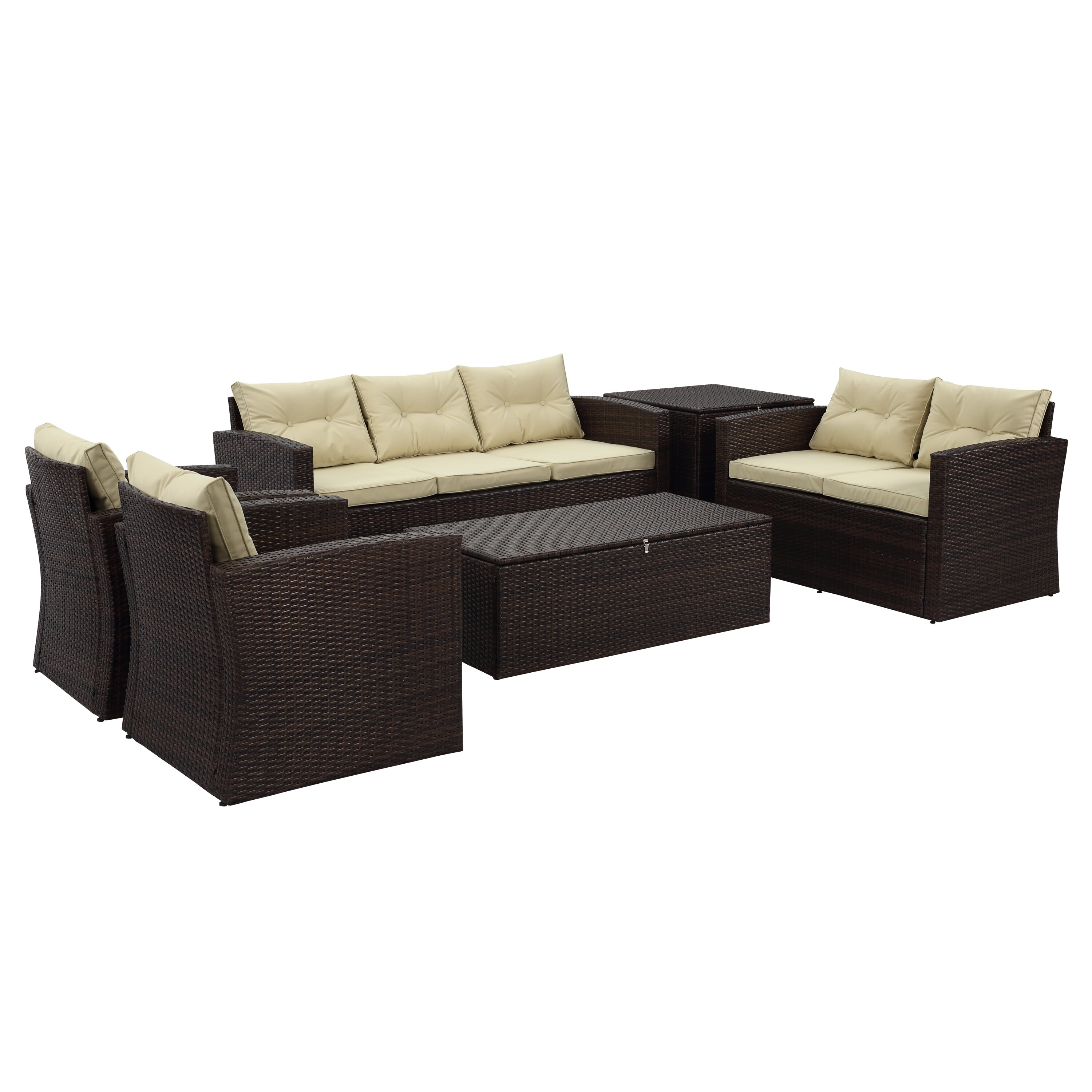 Bungalow Rose Minjares 6 Piece Deep Seating Group with ...