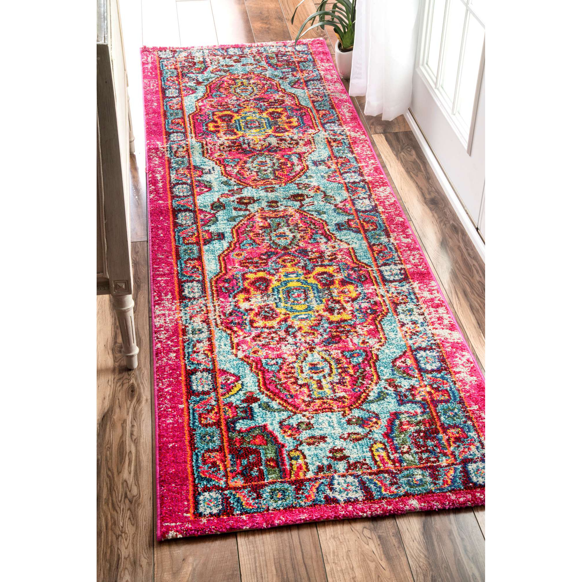 Bungalow Rose Loughlam Pink Area Rug & Reviews Wayfair