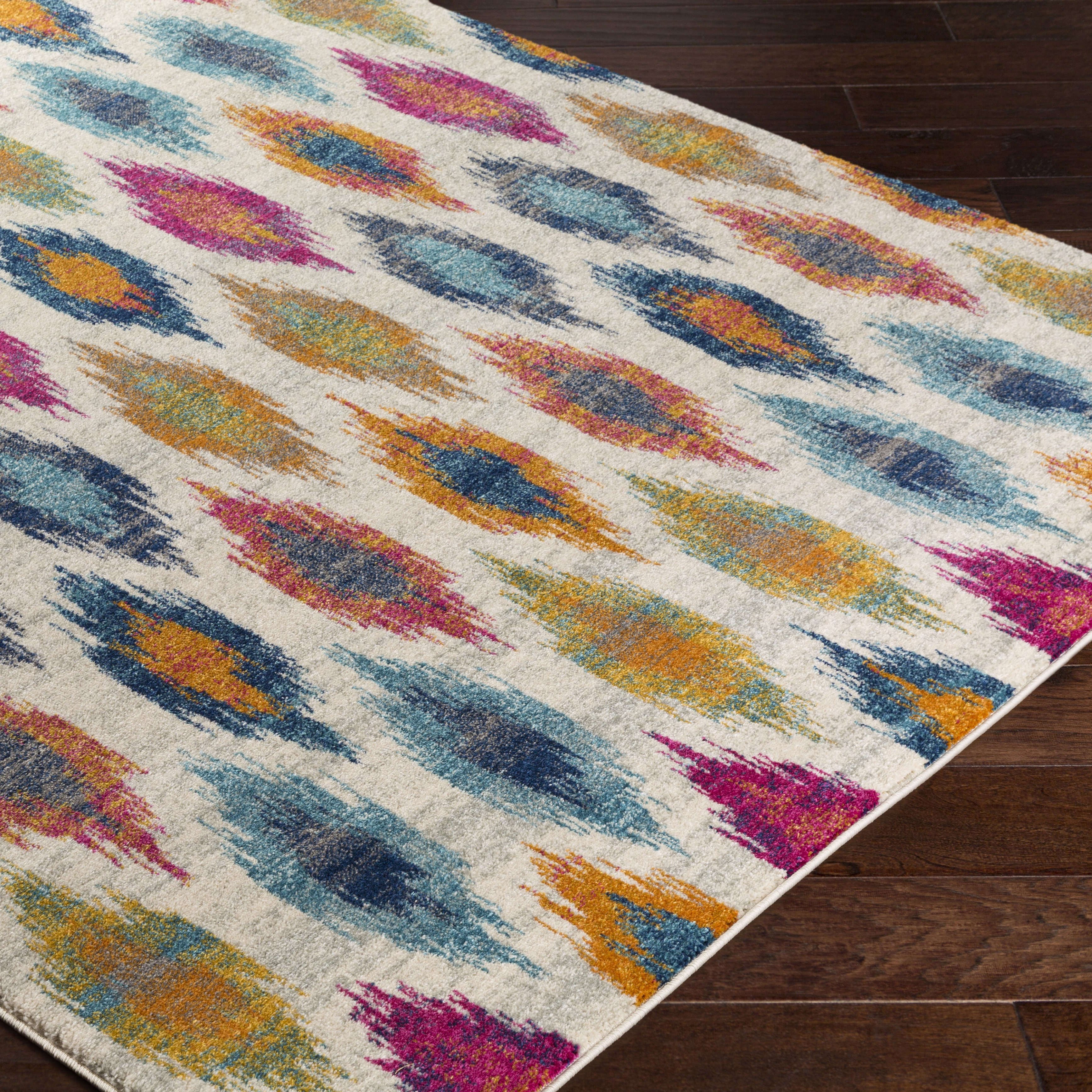 Bungalow Rose Youcef Blue/Pink Area Rug & Reviews Wayfair