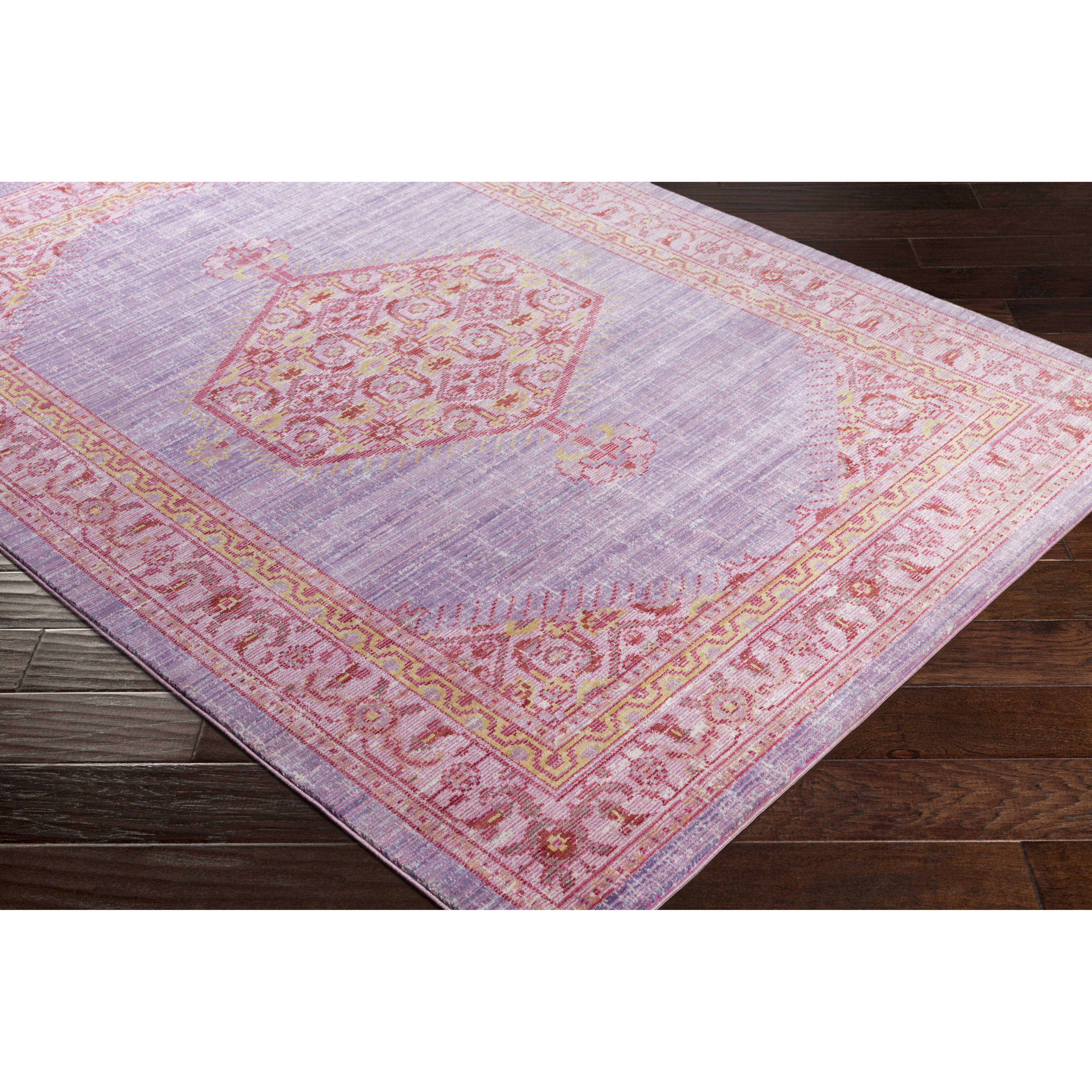 Bungalow Rose Kamil Purple / Pink Area Rug Wayfair