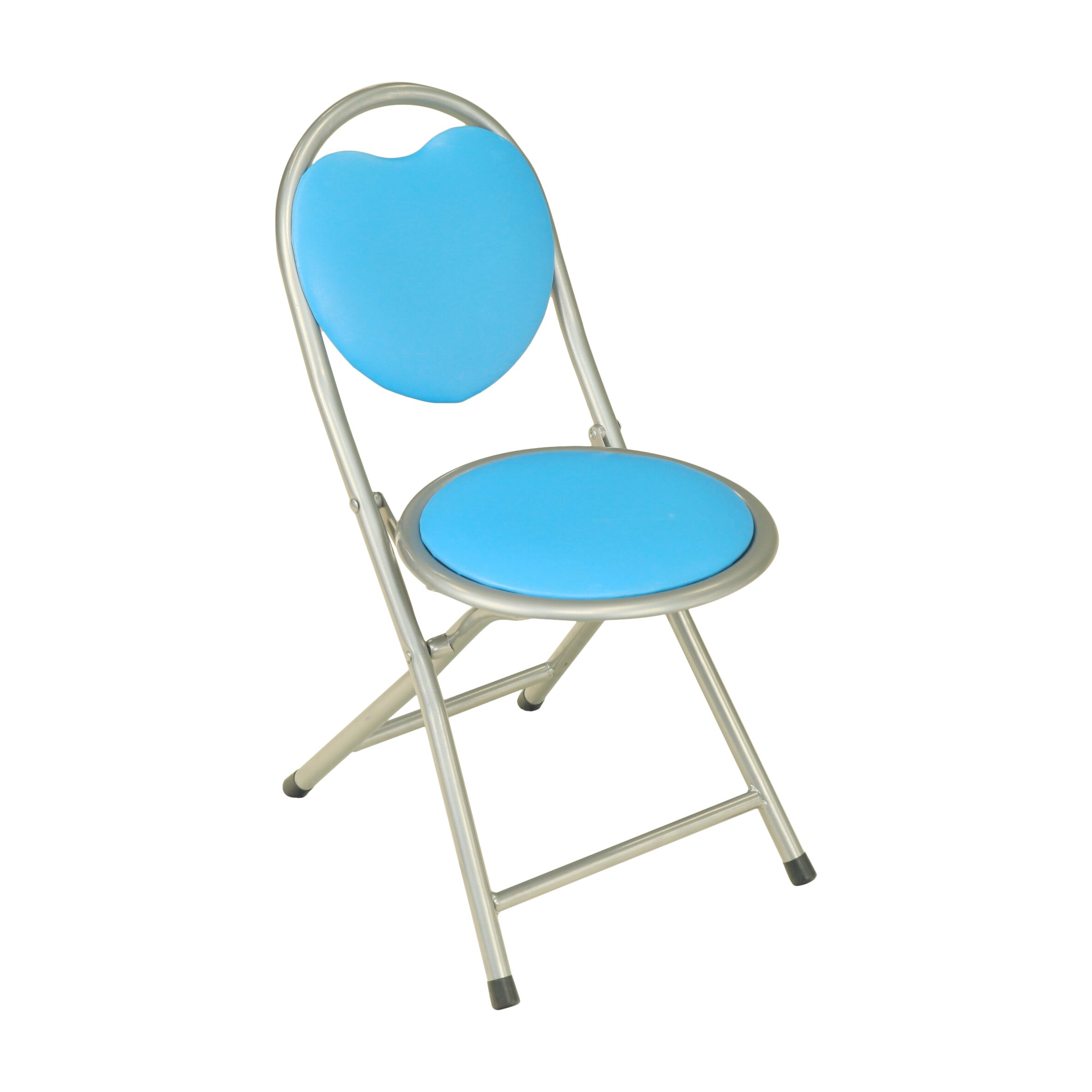 Kids Metal Folding Chair In Blue VVRO1104 