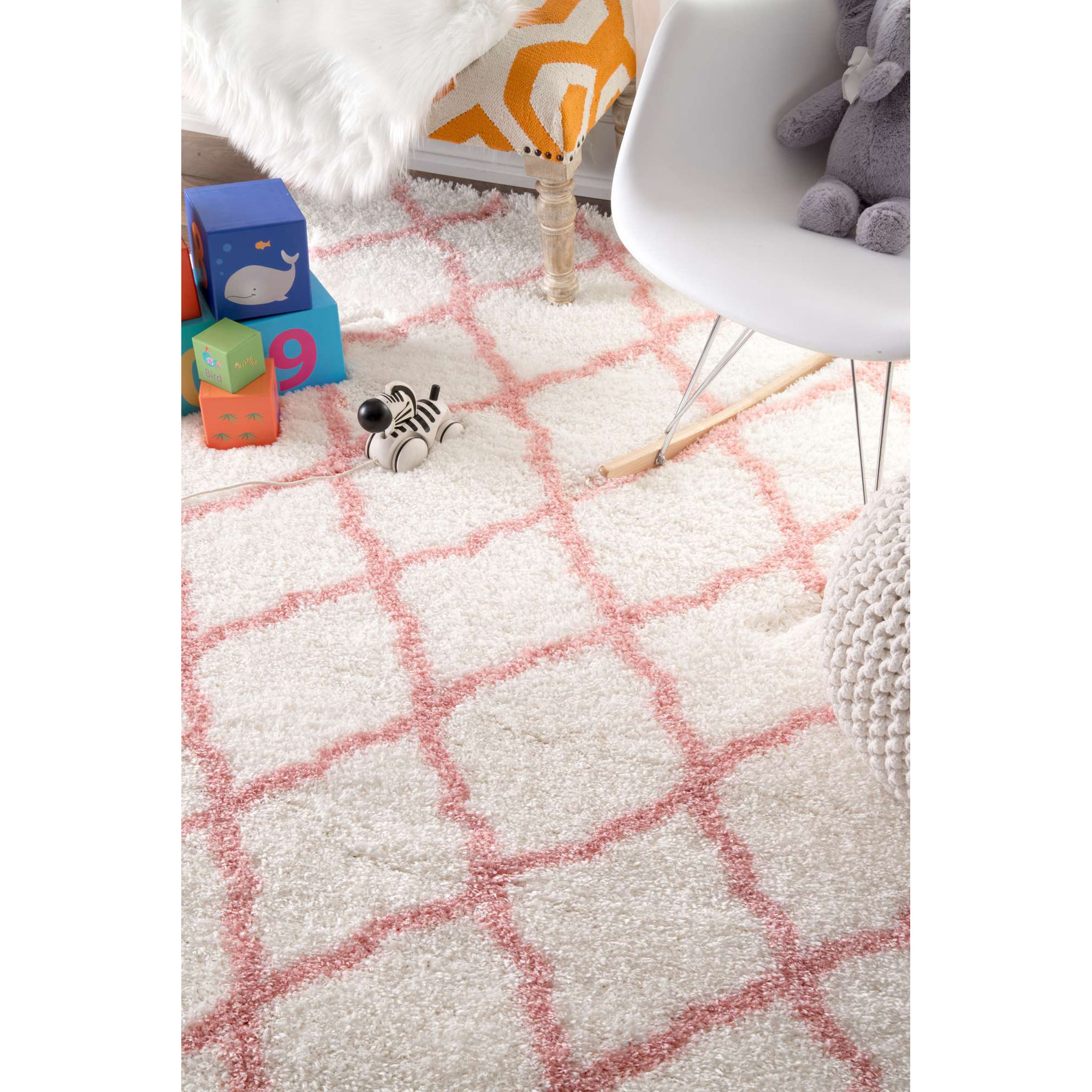 Viv + Rae Leo Baby Pink Area Rug & Reviews Wayfair