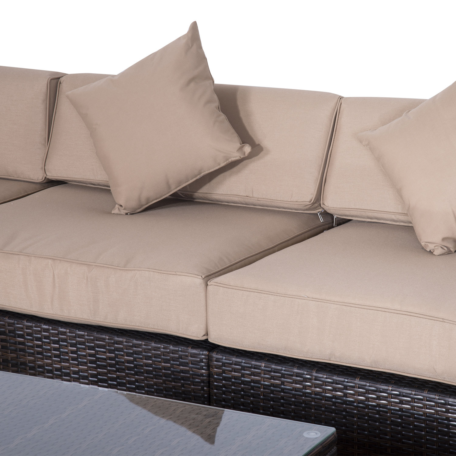 Outsunny Outsunny 9 Piece Seating Group with Cushions & Reviews Wayfair