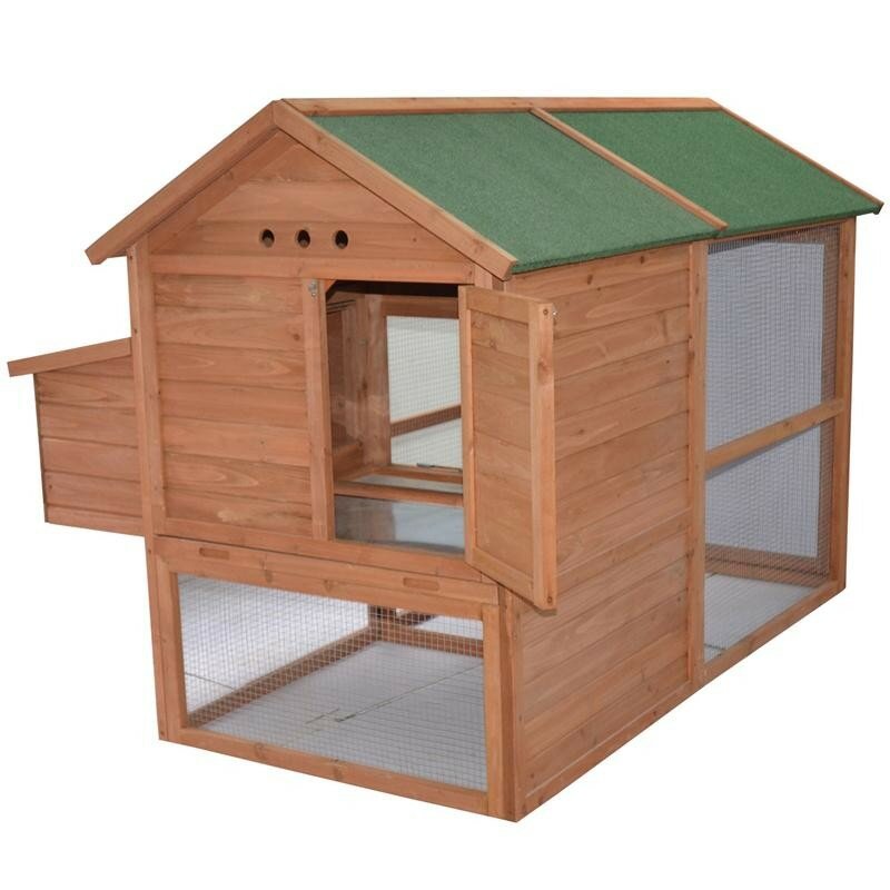 Pawhut Wooden Backyard Hen House Chicken Coop & Reviews - Pawhut WooDen BackyarD Hen House Chicken Coop