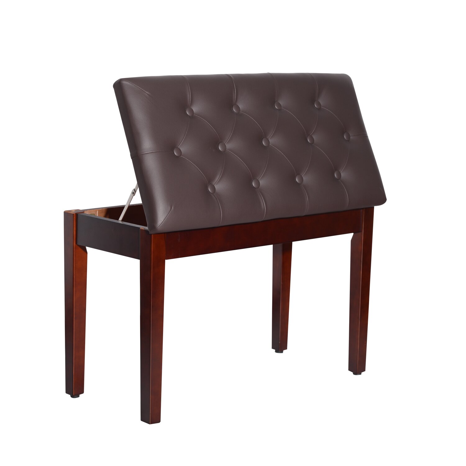 HomCom Piano Upholstered Storage Entryway Bench & Reviews | Wayfair