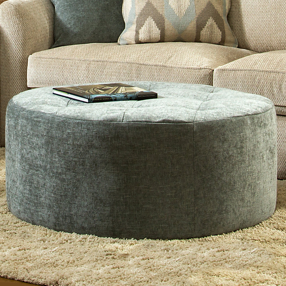 Sage Avenue Round Tufted Ottoman | Wayfair