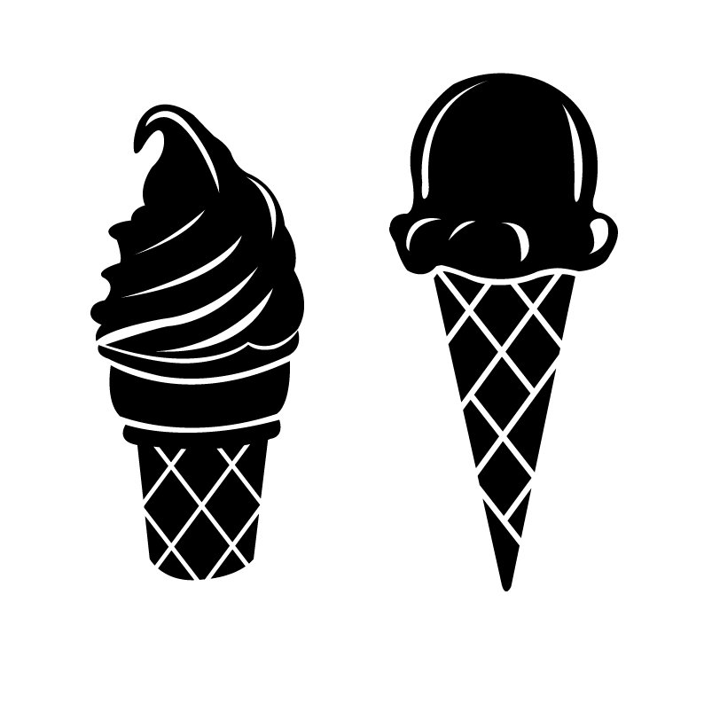 Dana Decals 25 Piece Ice Cream Cone Pattern Wall Decal Set Wayfair