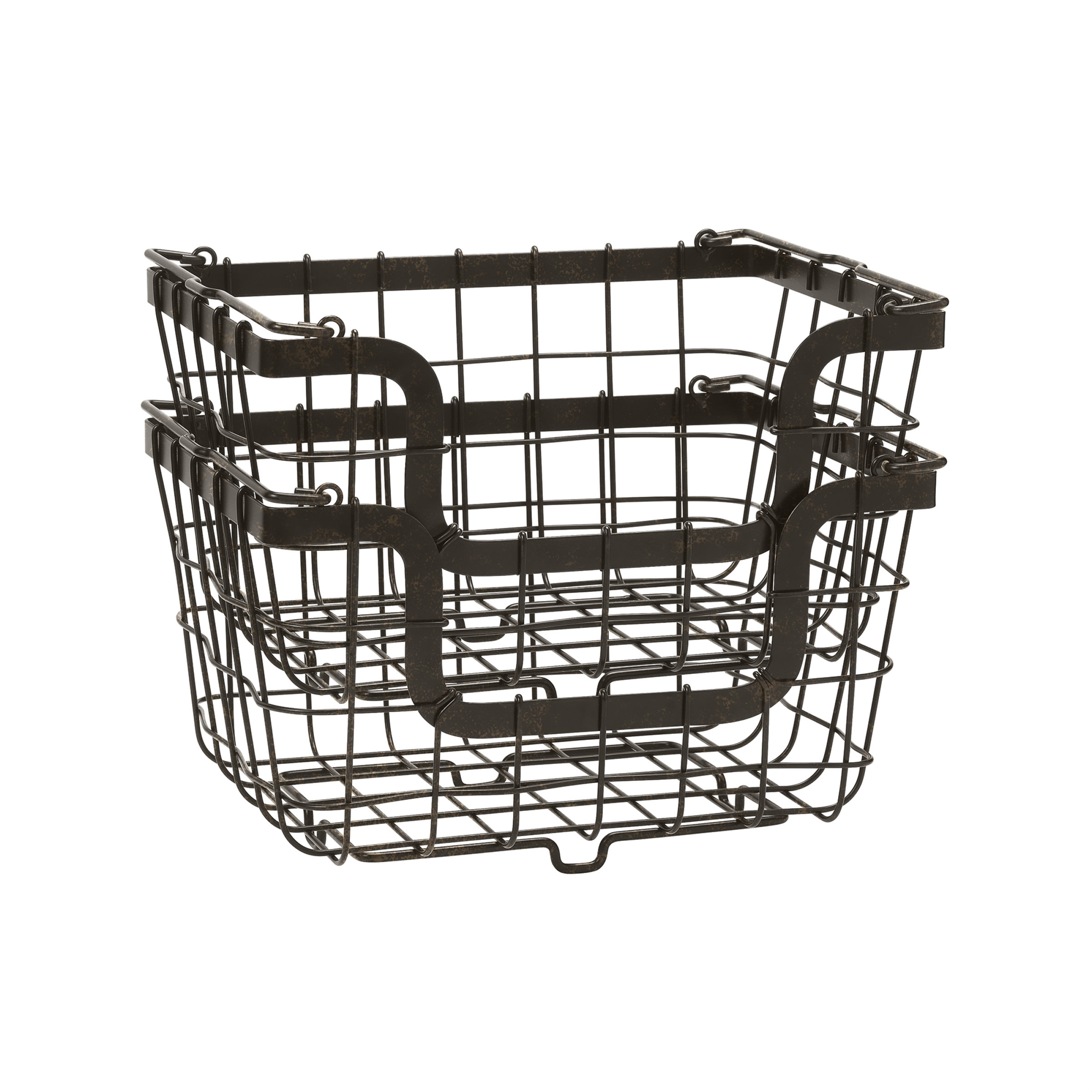 Gourmet Basics by Mikasa Stacking/Nesting Metal Basket & Reviews Wayfair