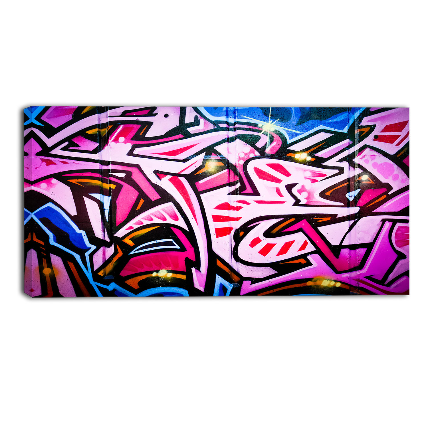 DesignArt Abstract Graffiti Melbourne Street Graphic Art on Wrapped