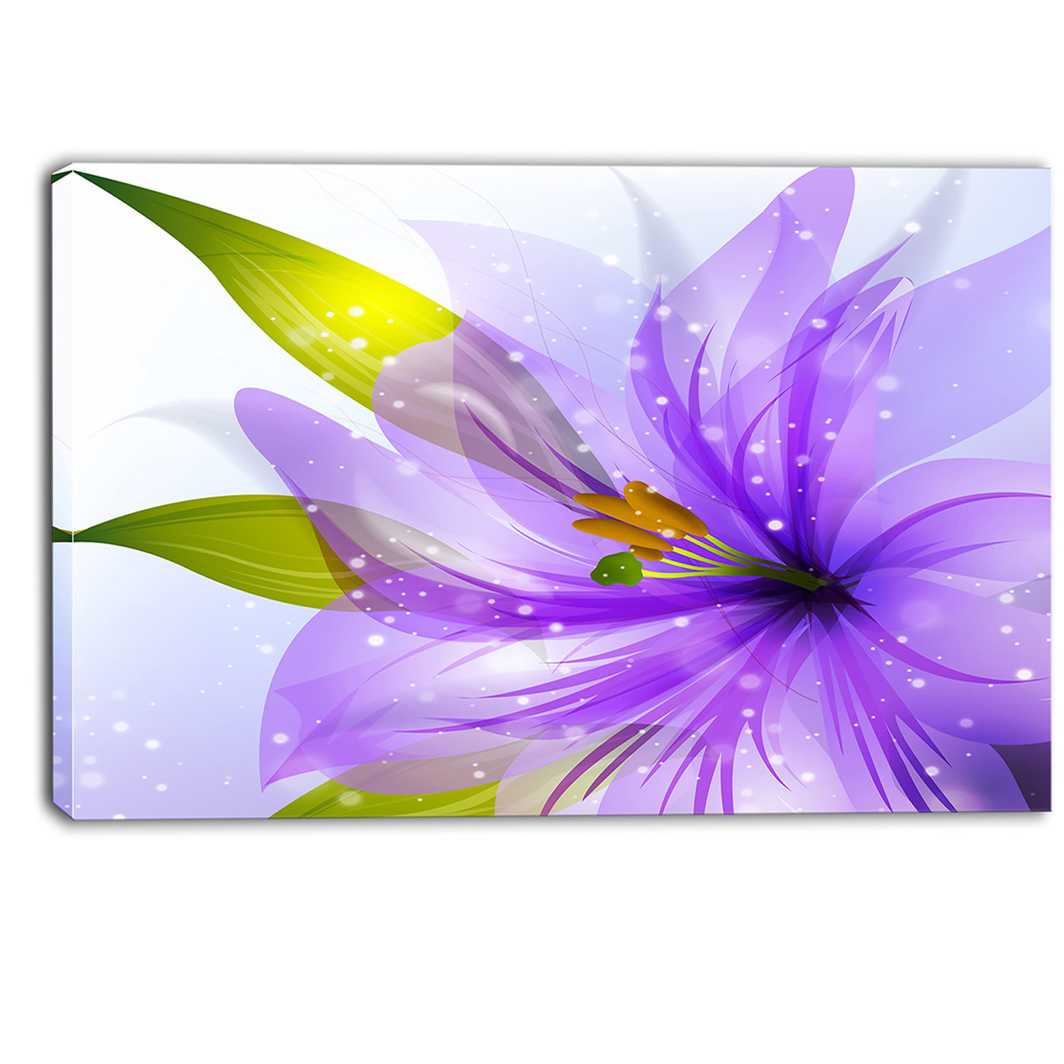 DesignArt 'Glowing Lily Flower' Wall Art on Wrapped Canvas Wayfair.ca