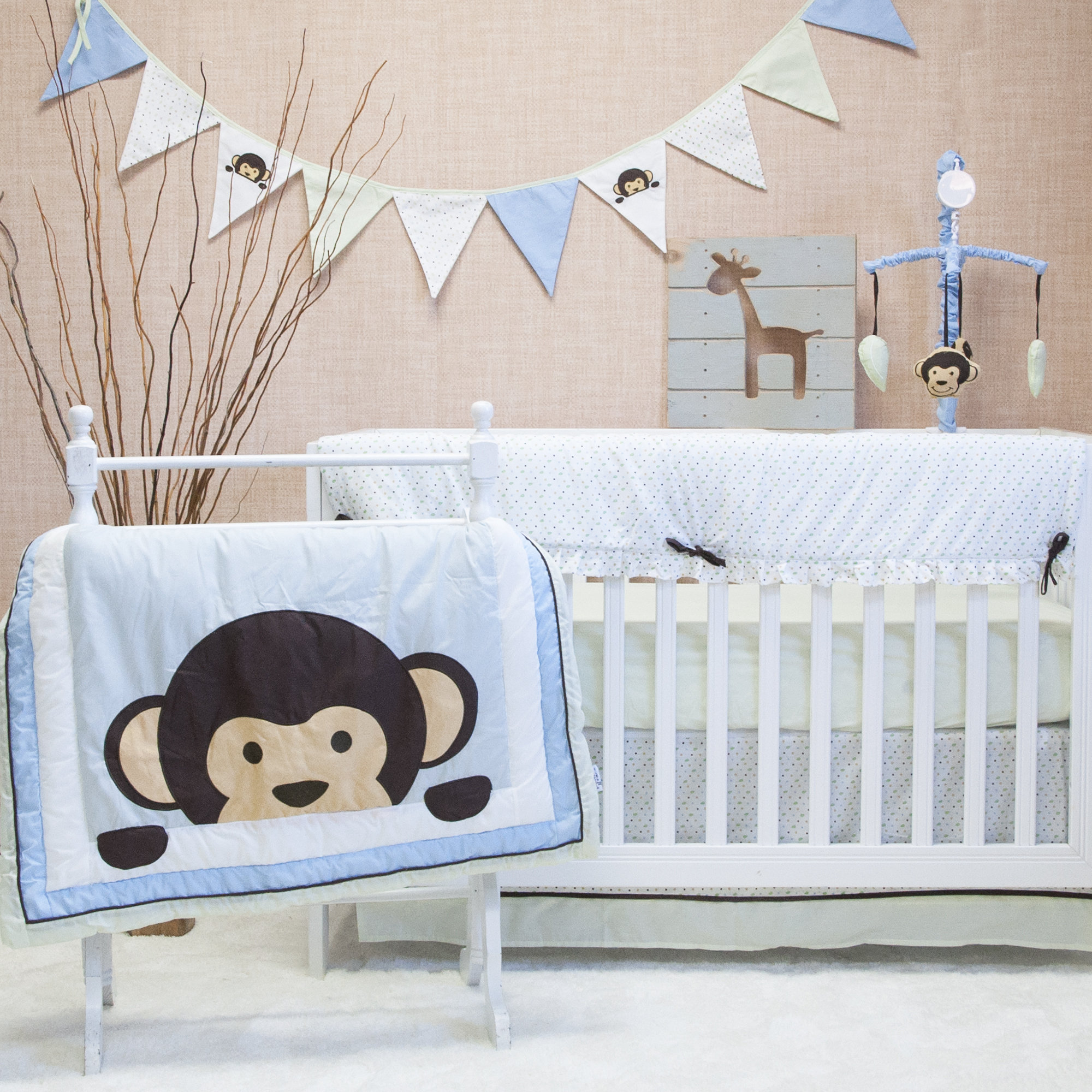 Pam Grace Creations Maddox Monkey 10 Piece Crib Bedding Set & Reviews