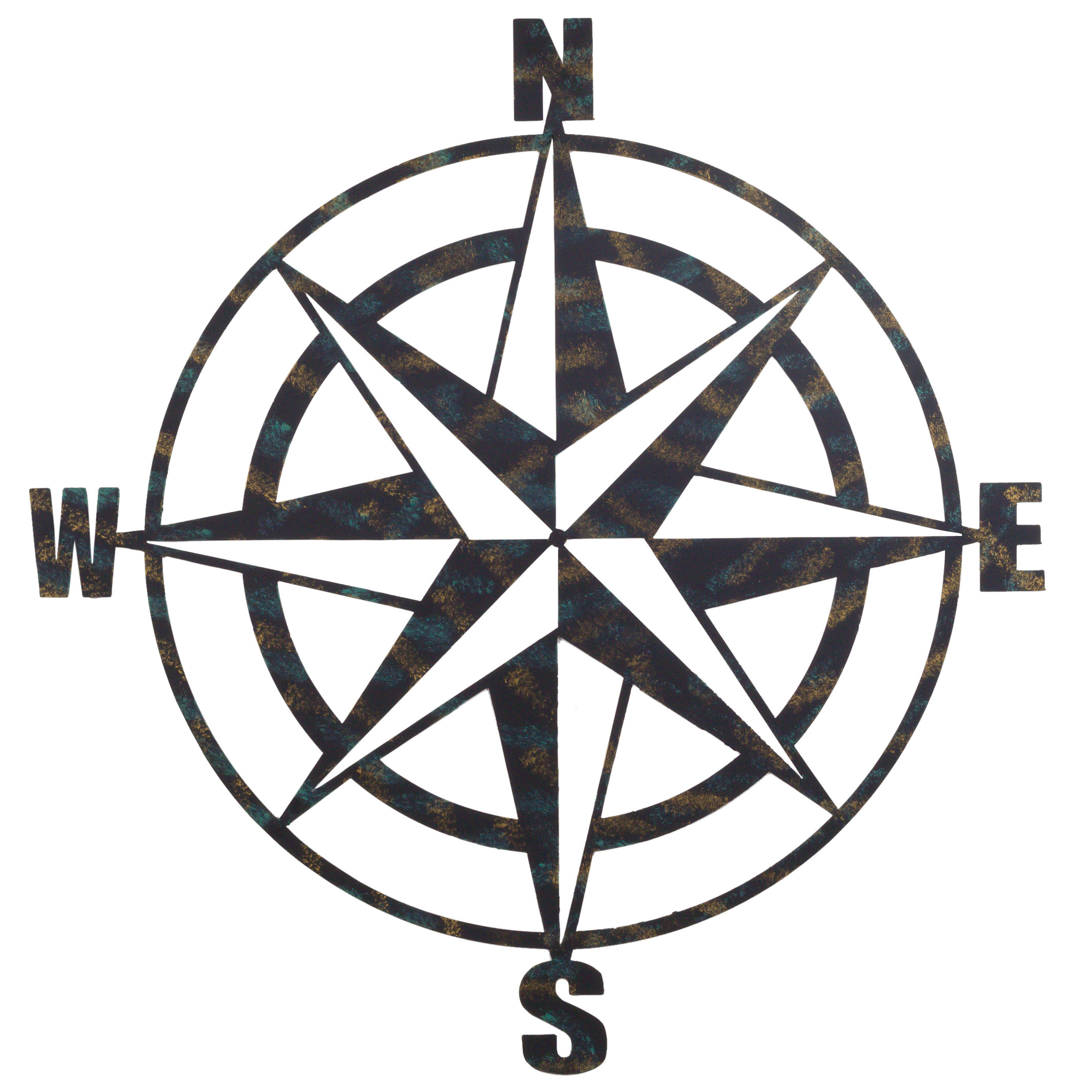 BayAccents Metal Compass Wall Décor & Reviews Wayfair