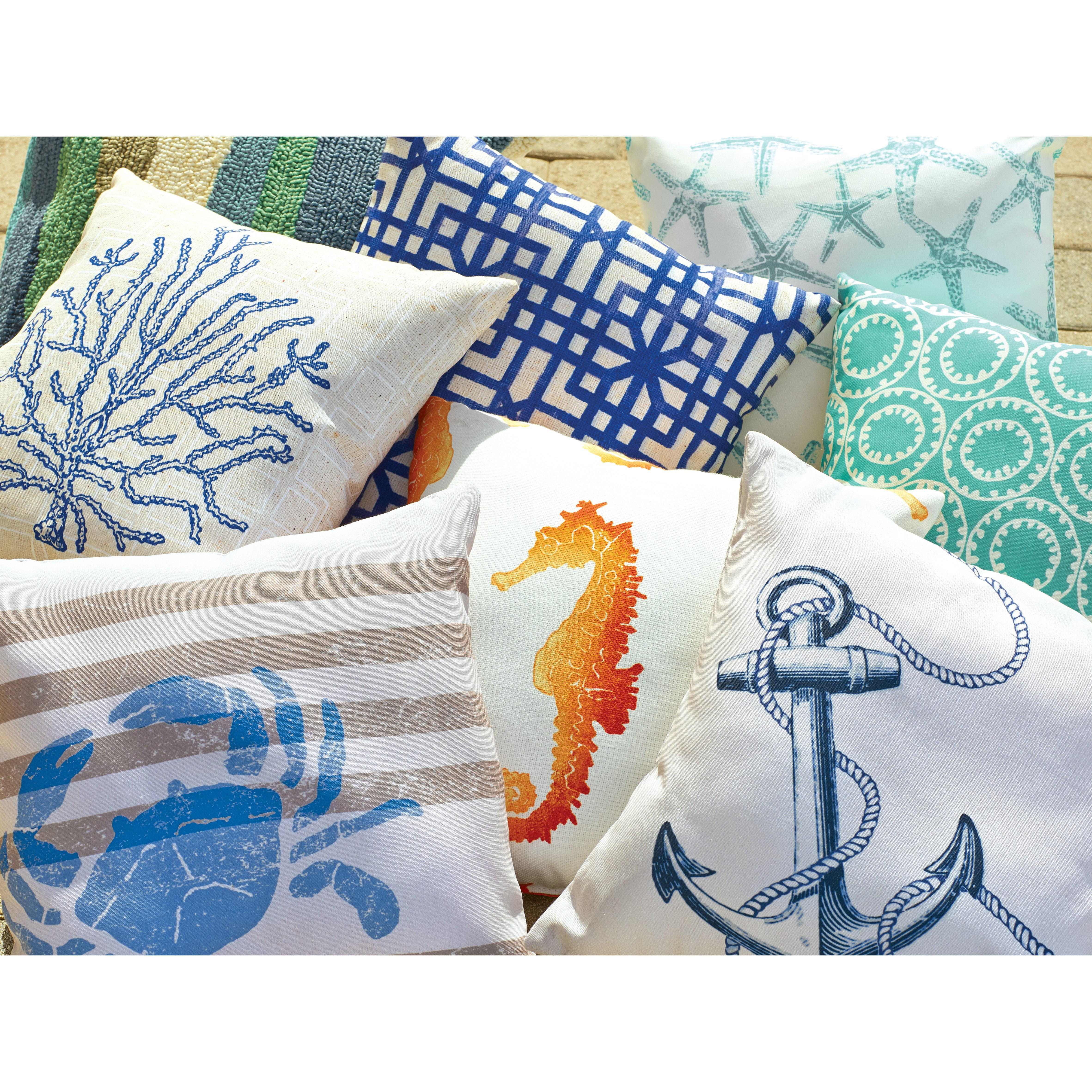 Breakwater Bay Barleycove Anchor Outdoor Throw Pillow & Reviews Wayfair