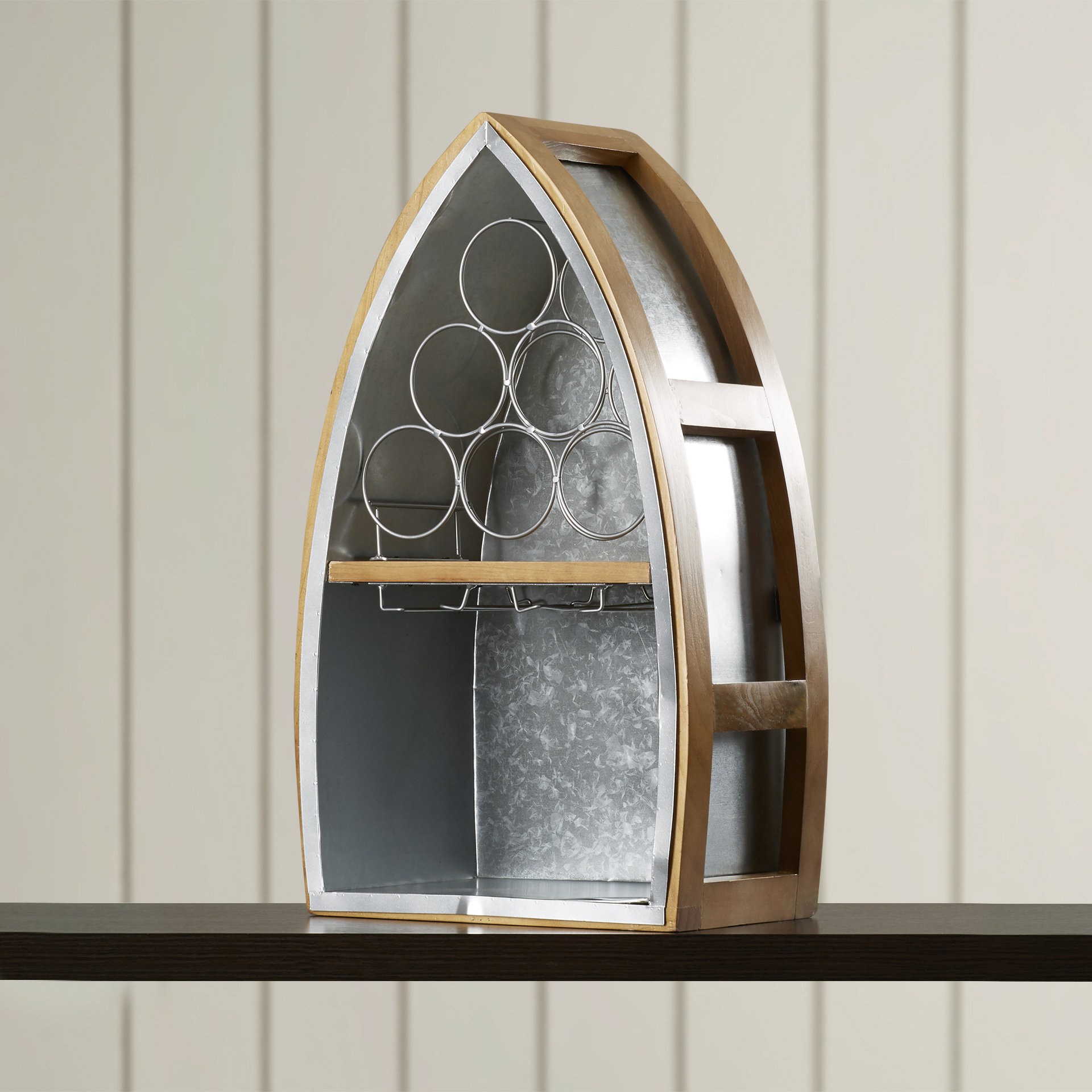 Breakwater Bay Easton 6 Bottle Tabletop Wine Rack Wayfair