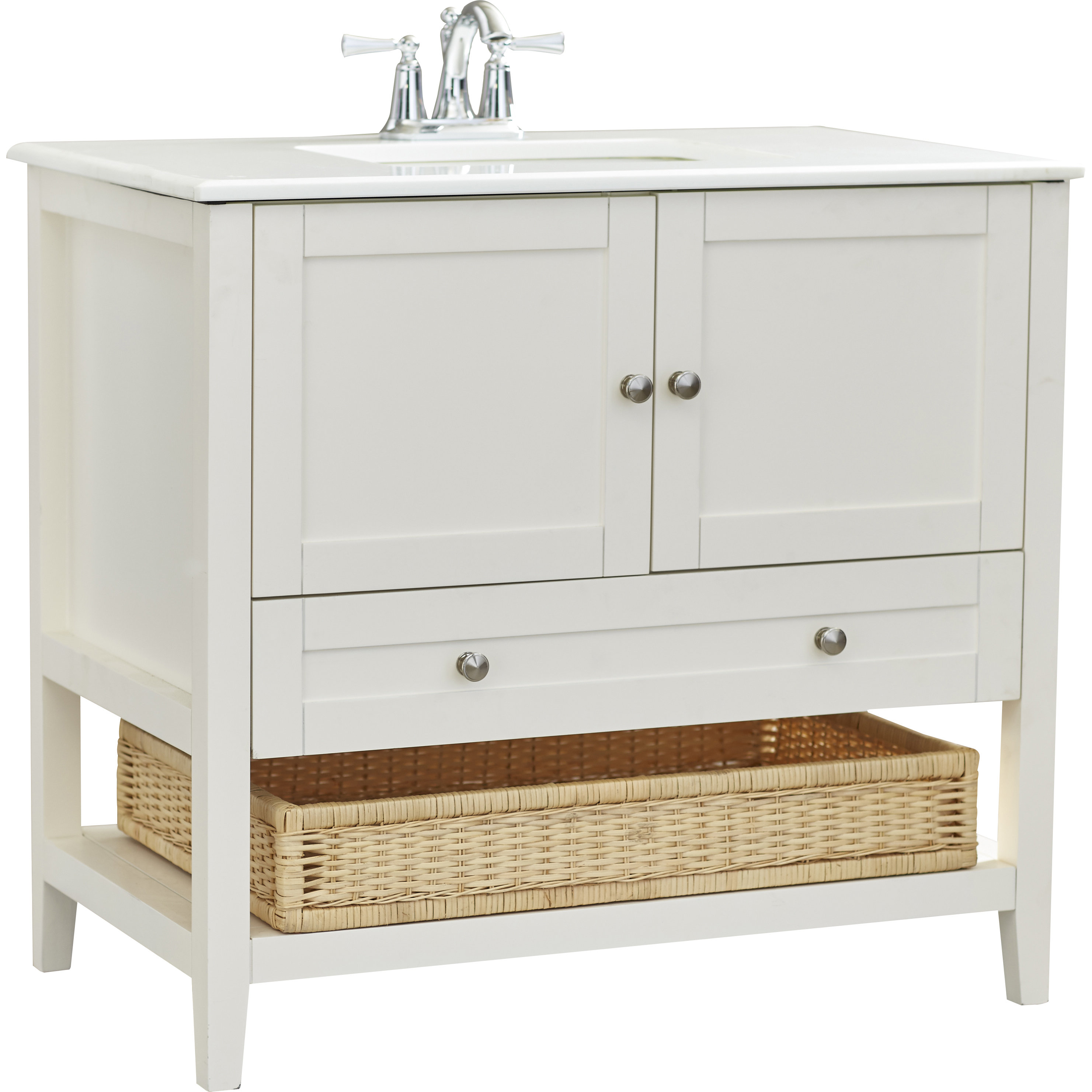 Breakwater Bay Columbia 37" Single Bath Vanity Set & Reviews Wayfair
