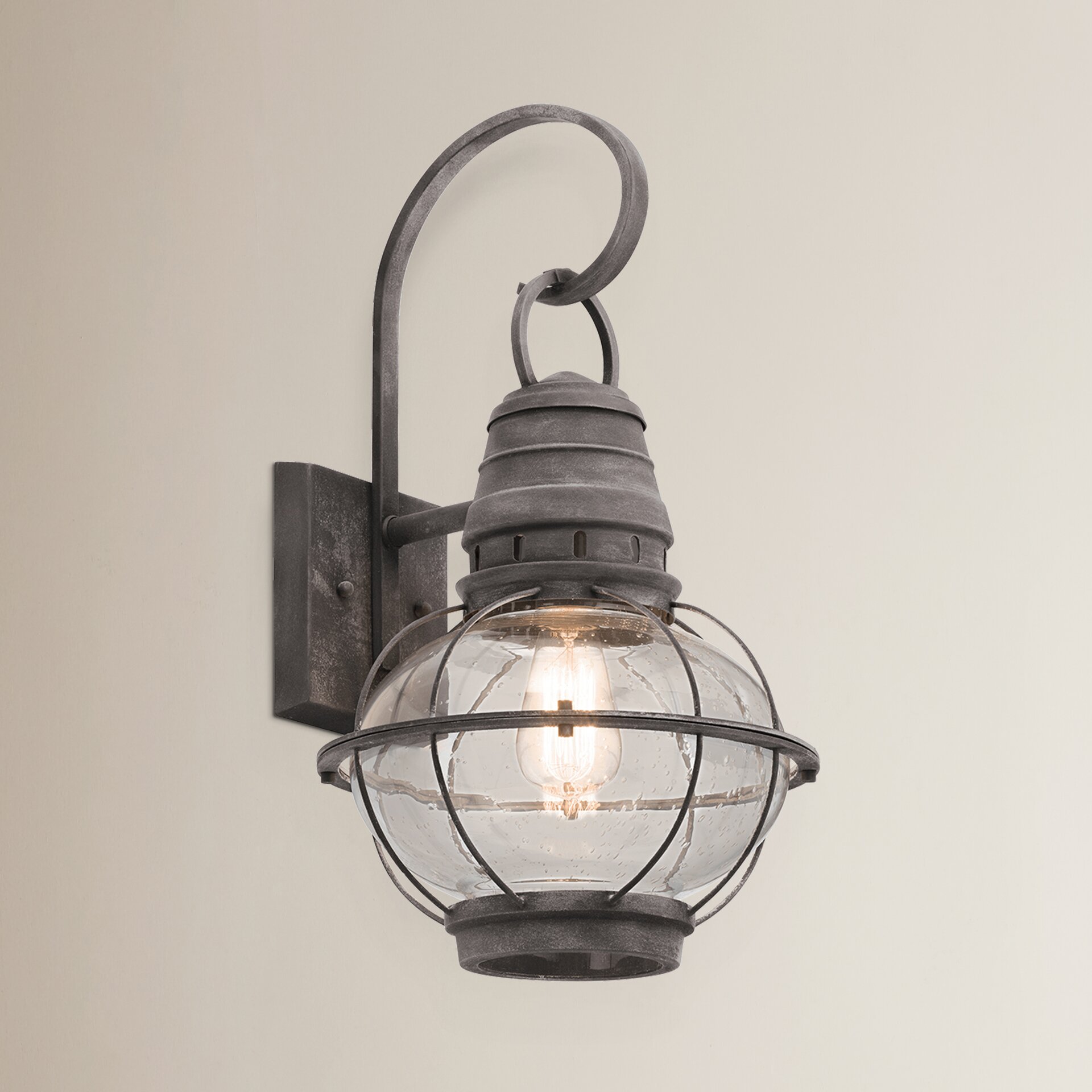 Breakwater Bay Hayesville 1 Light Outdoor Wall Lantern & Reviews | Wayfair