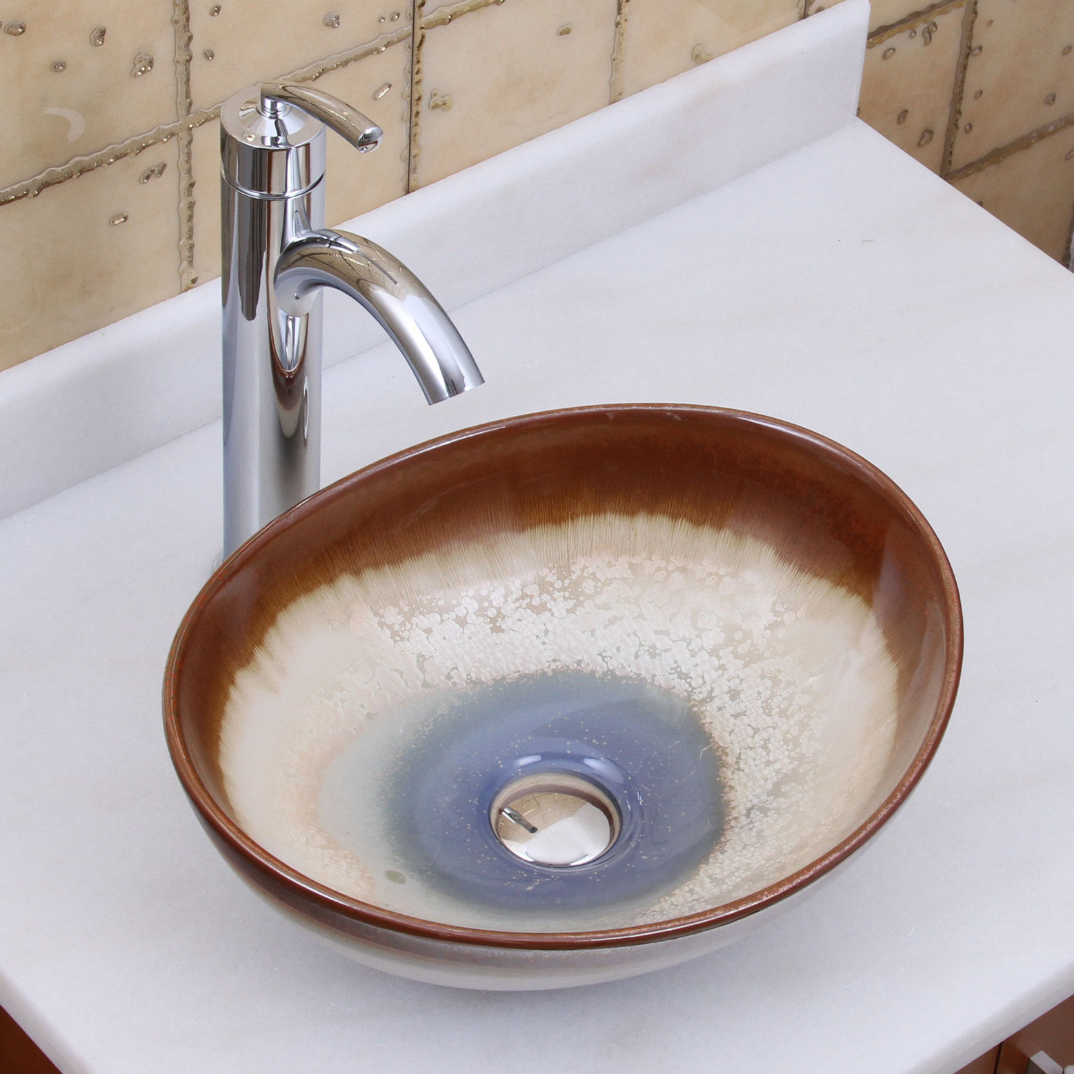 Elimaxs Lateral Multicolor Block Vessel Bathroom Sink Wayfair