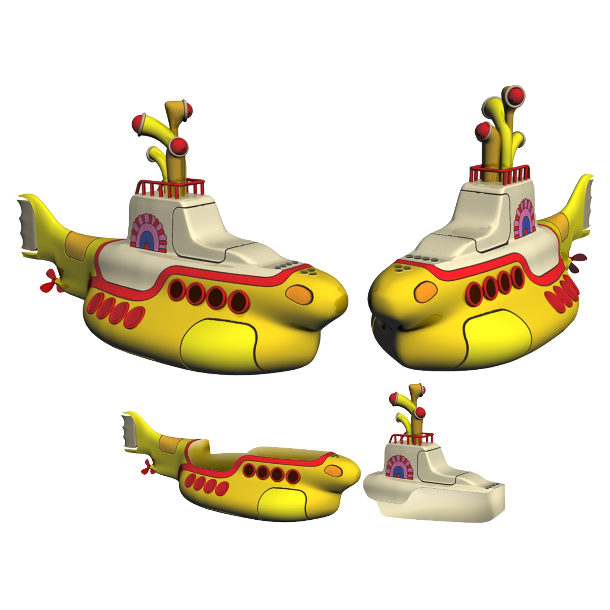 Boelter Brands Beatles Yellow Submarine Salt And Pepper Shakers 