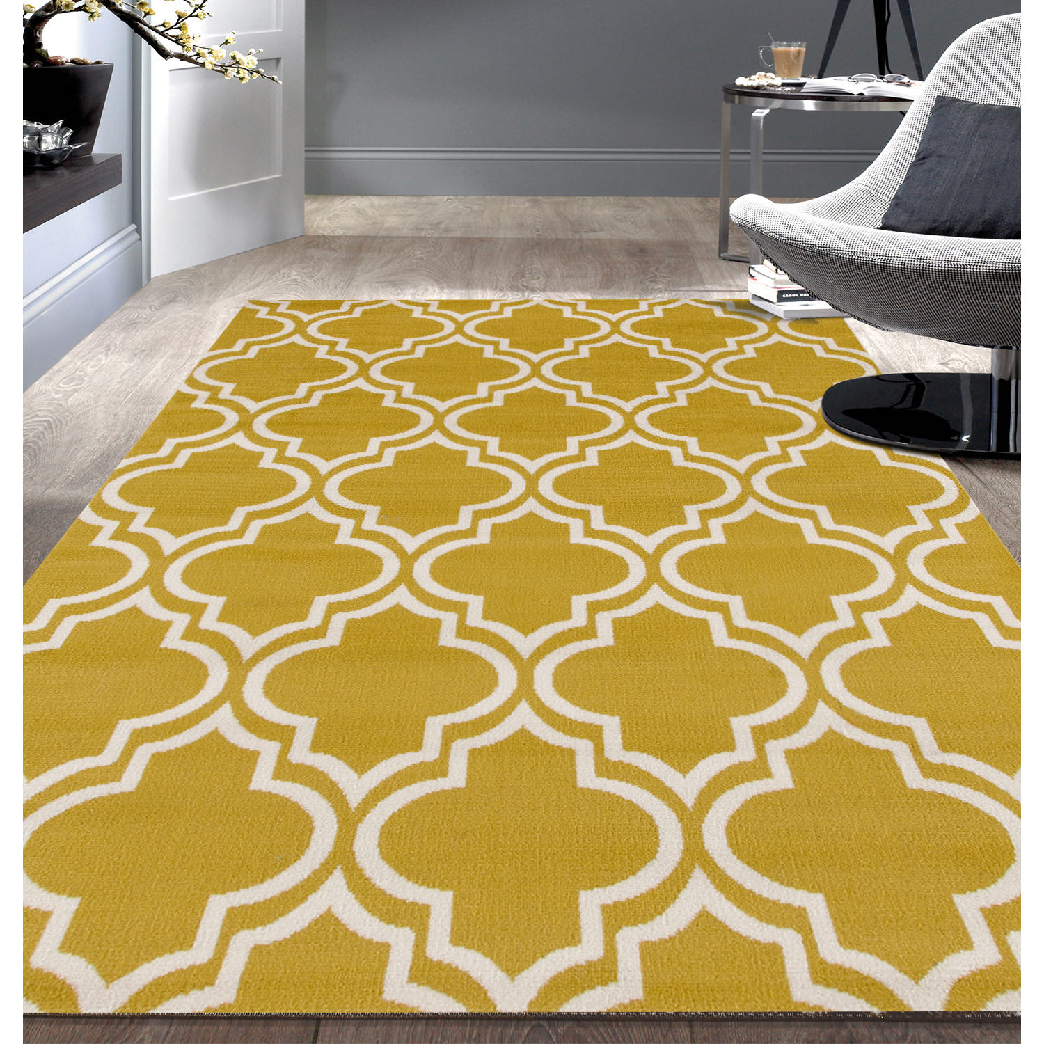 World Rug Gallery Newport Yellow Area Rug & Reviews Wayfair