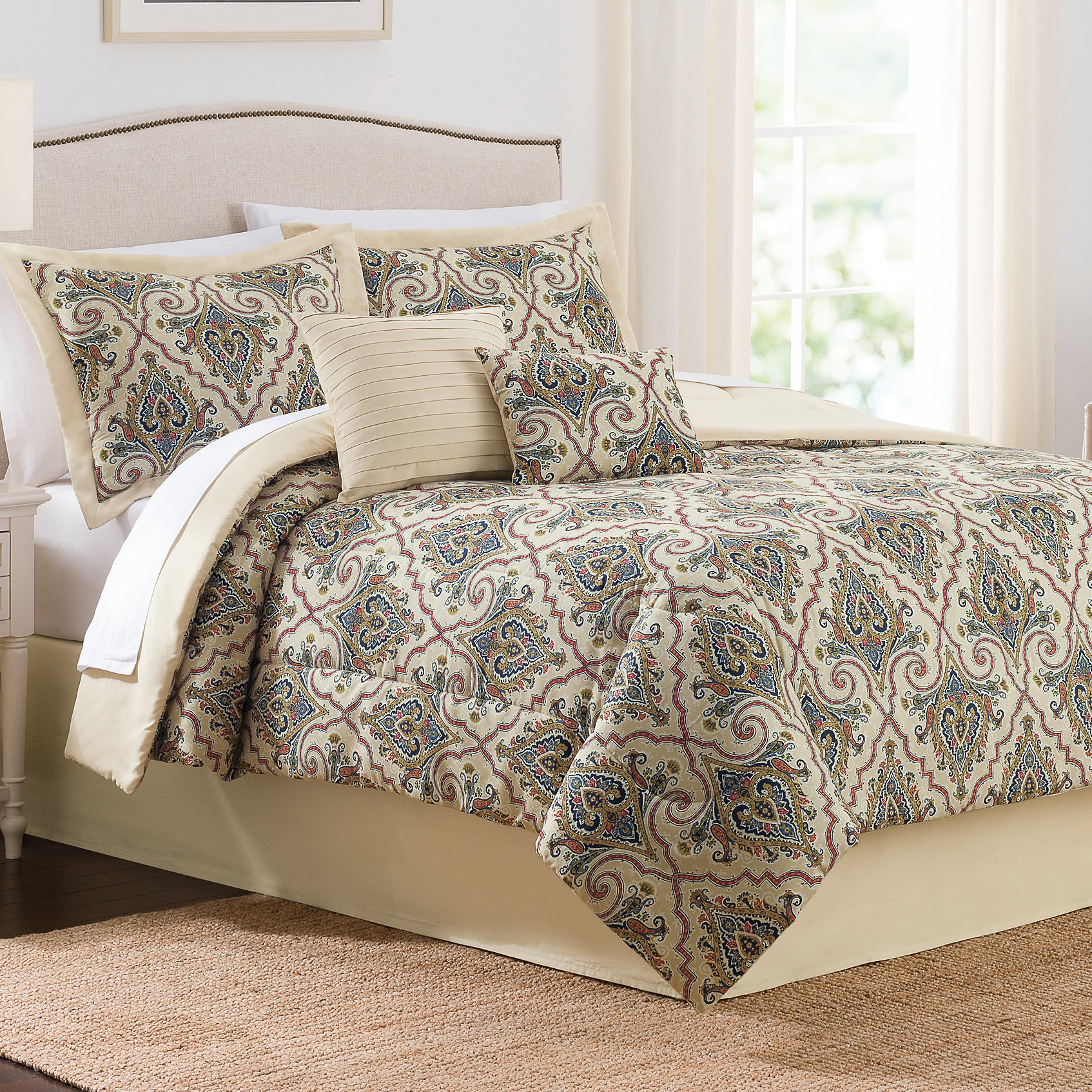 Traditions By Waverly Anatalya 7 Piece Comforter Set Wayfair Traditions By Waverly Anatalya 7 Piece Comforter Set