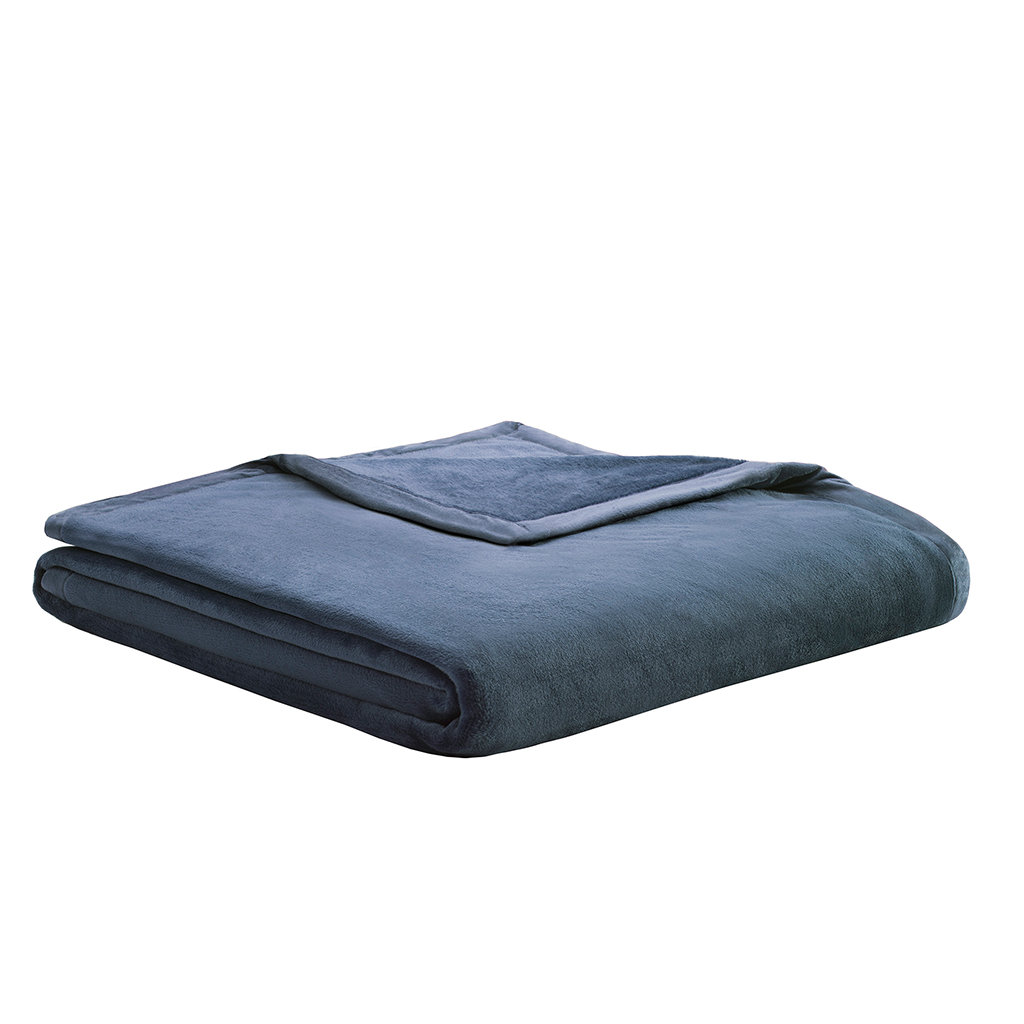 Madison Park Velour Plush Blanket & Reviews Wayfair
