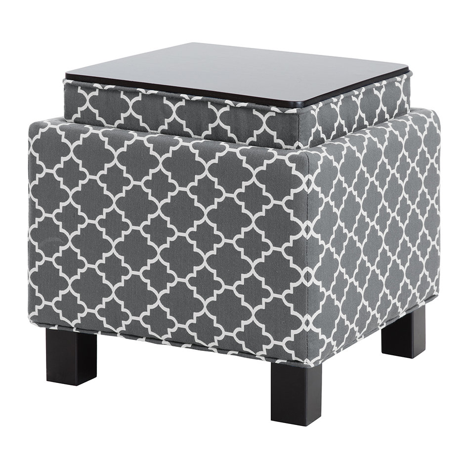 Madison Park Shelley Square Storage Cube Ottoman & Reviews Wayfair