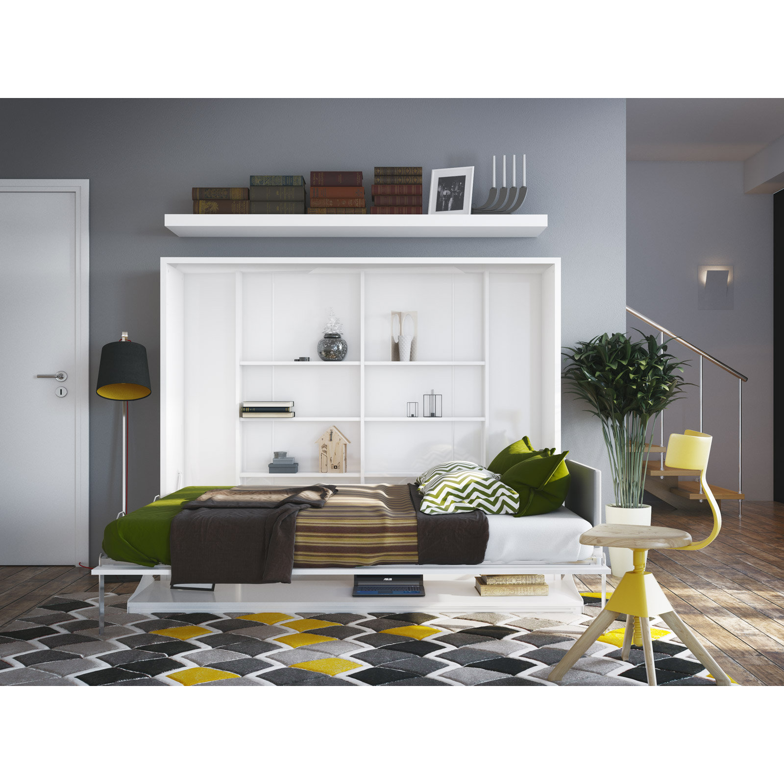 Multimo Full/Double Murphy Bed Wayfair