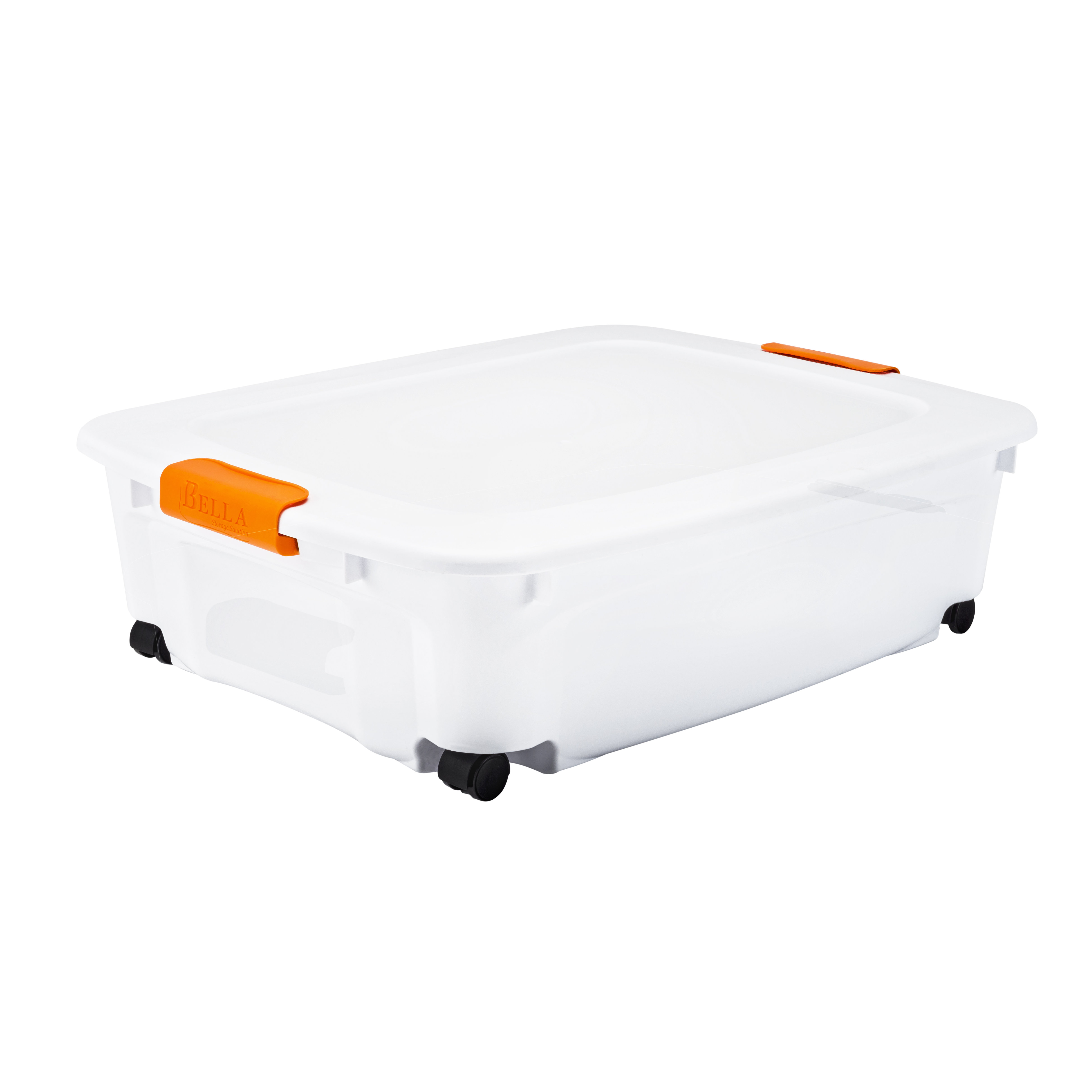 Bella Storage Solution 35.7 qt. Underbed Locking Lid Dry Erase Storage