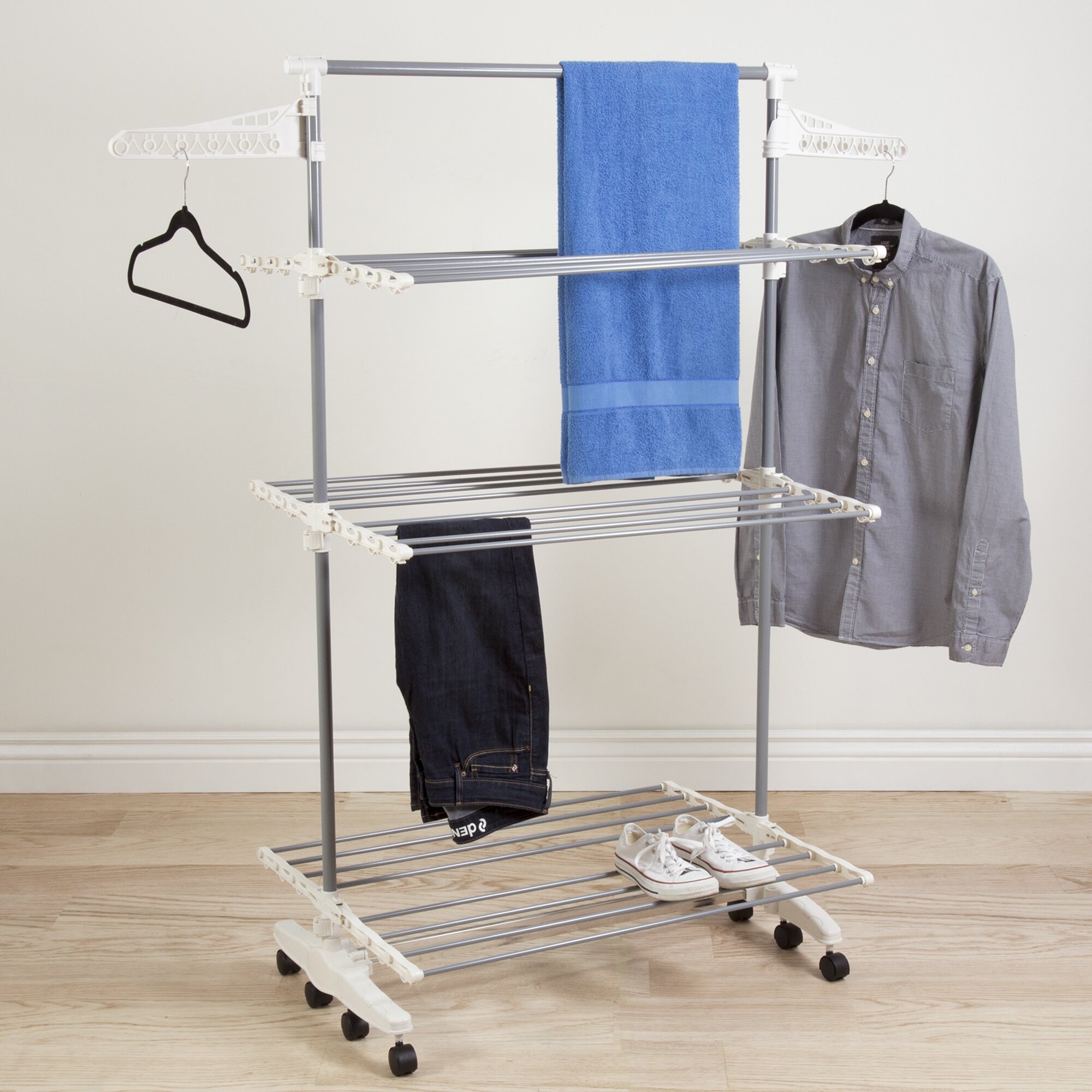 Everyday Home 3 Tier Rolling Drying Rack & Reviews | Wayfair.ca