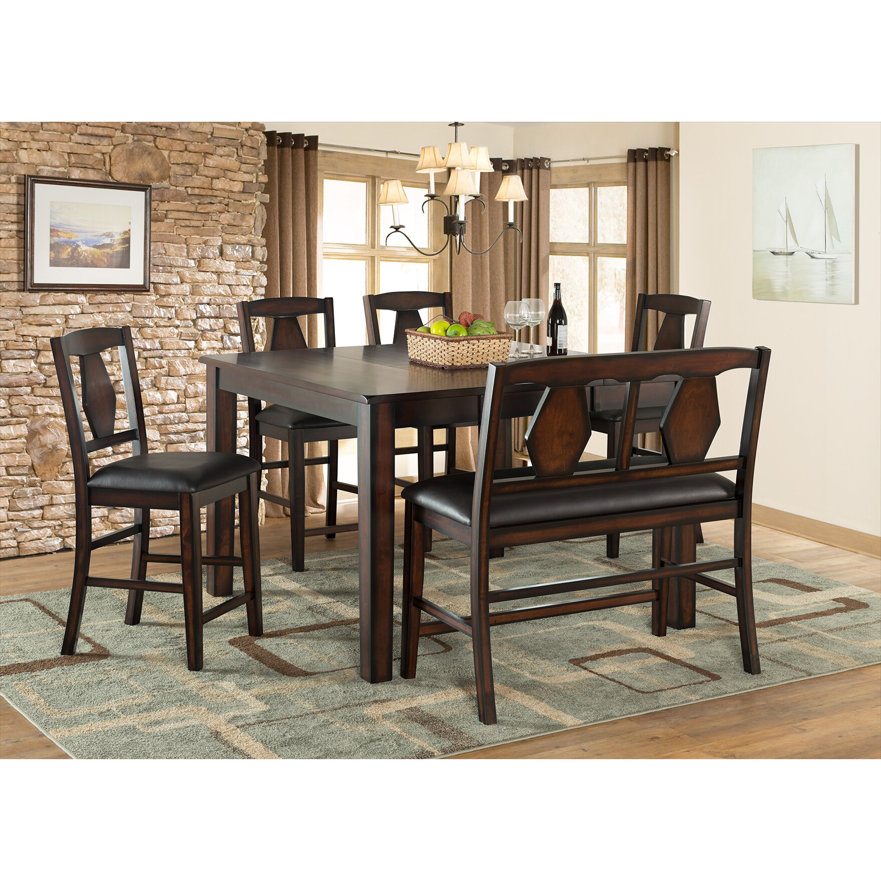 ViloHomeInc. Tuscan Hills 6 PIece Dining Set & Reviews | Wayfair