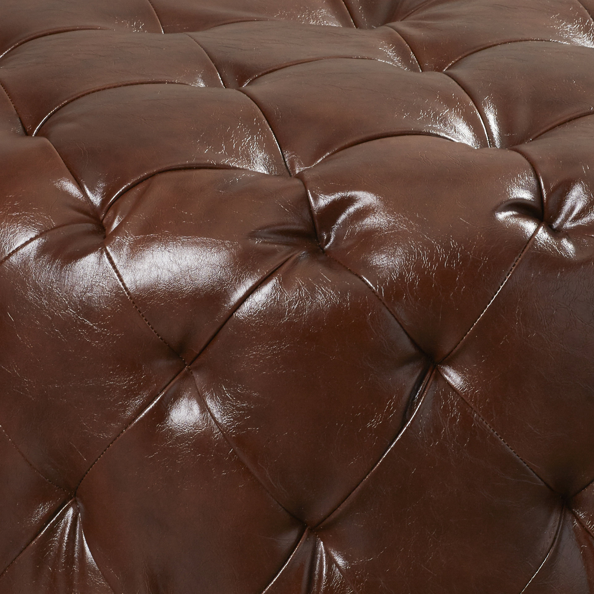 Astoria Grand Ormsby Leather Pouf Ottoman & Reviews Wayfair