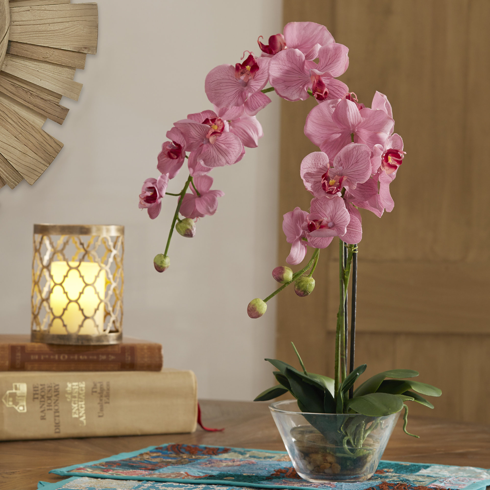 World Menagerie Orchid with Glass Vase & Reviews Wayfair