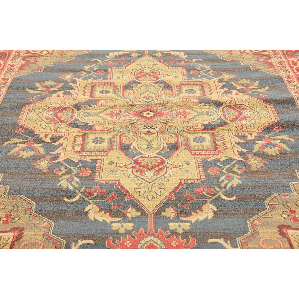 World Menagerie Valley Blue Area Rug & Reviews | Wayfair