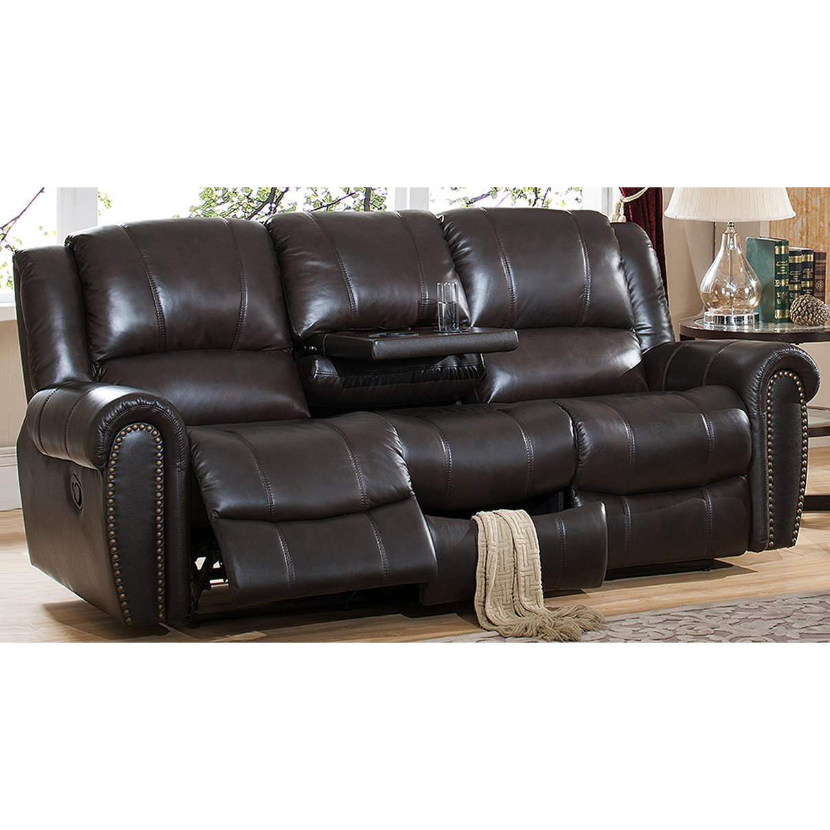 Amax Charlotte Leather Recliner Sofa Wayfair