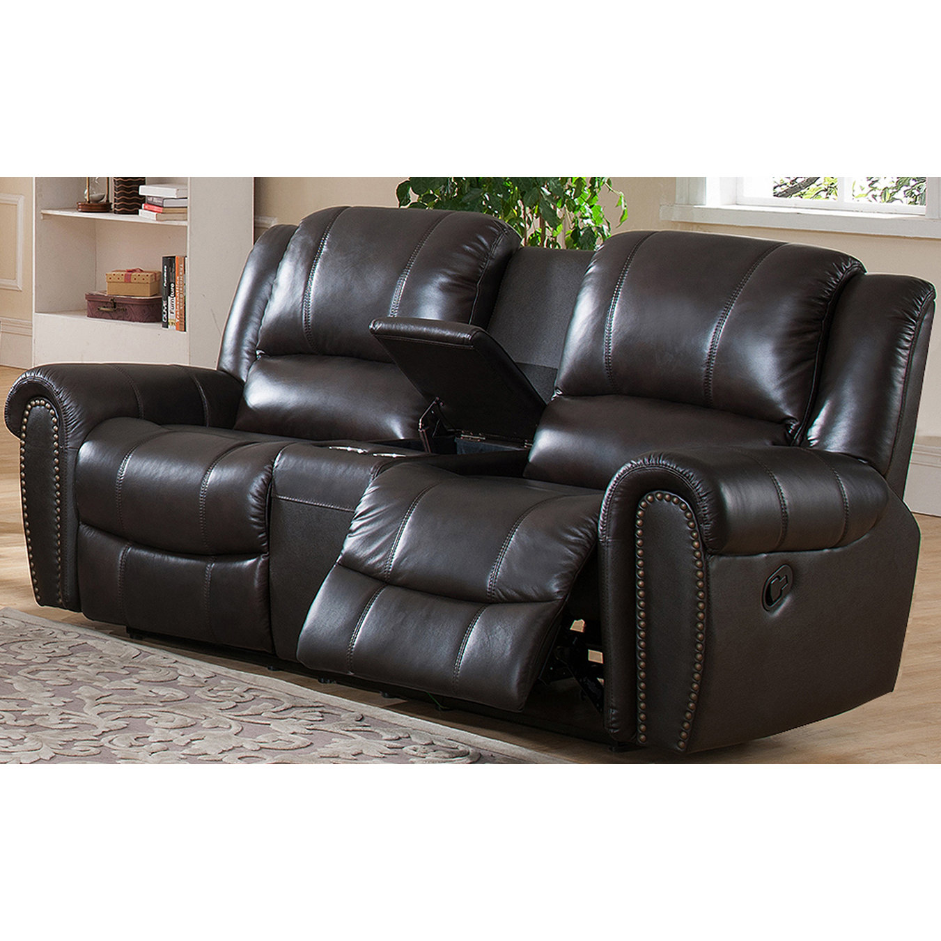Amax Charlotte Leather Recliner Loveseat Wayfair