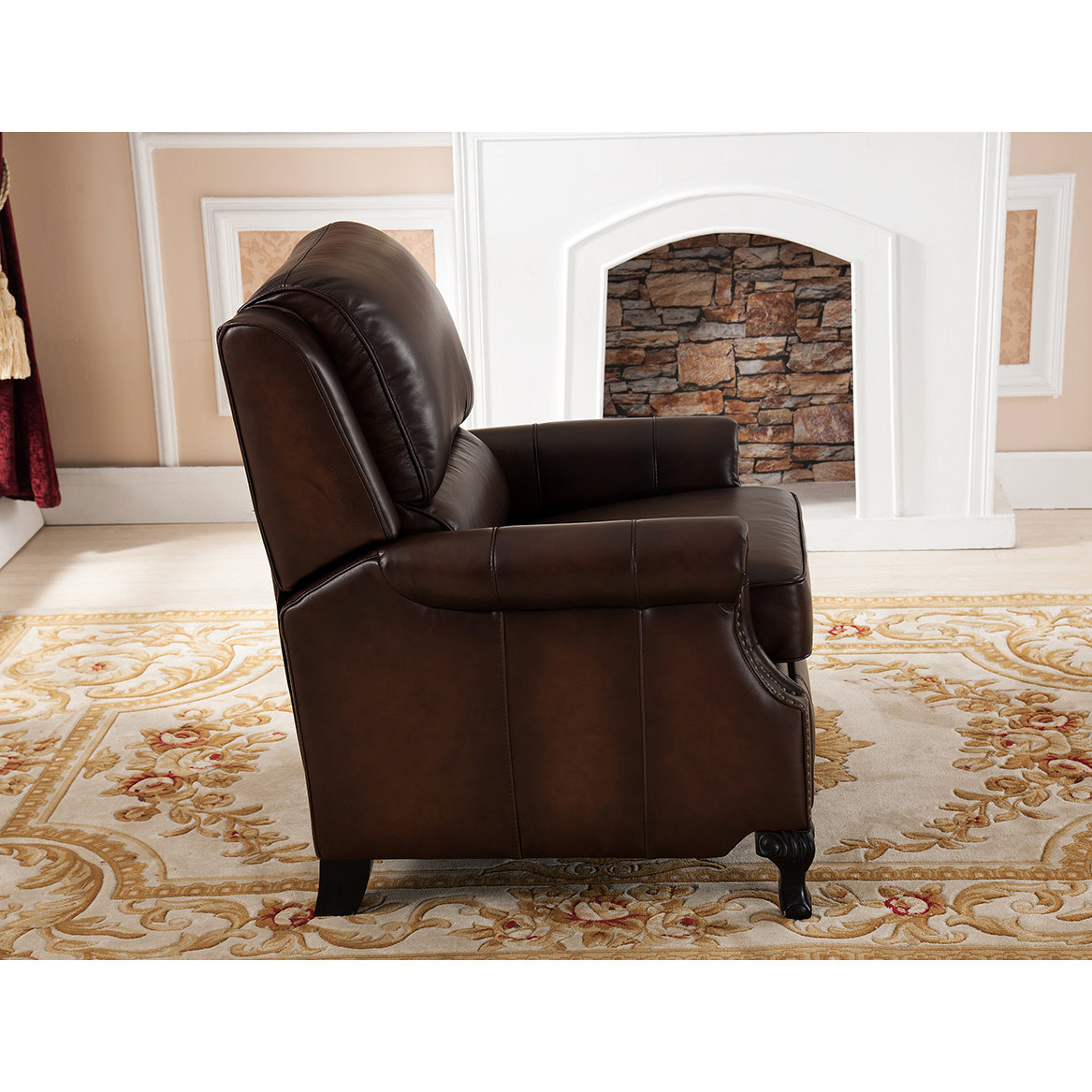 Amax Princeton Top Grain Leather Pushback Recliner Wayfair
