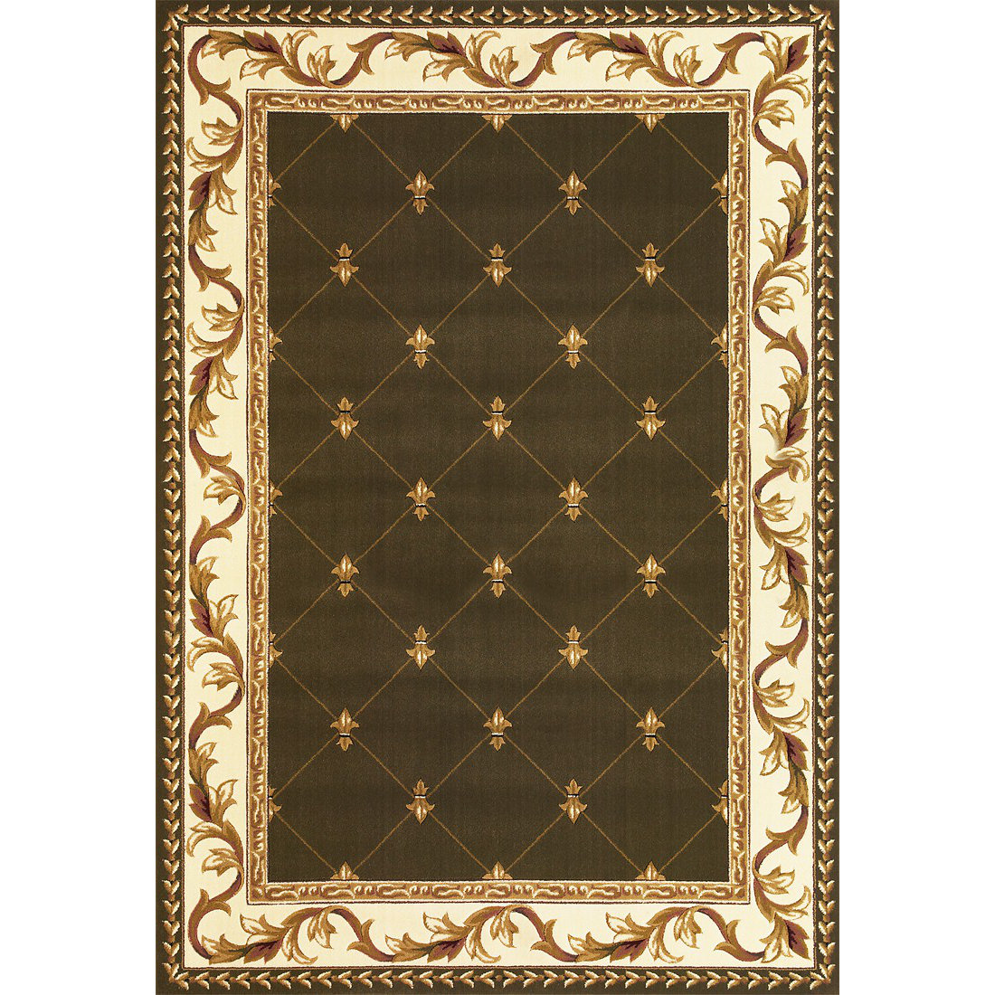 KAS Rugs Corinthian FleurDeLis Green Area Rug & Reviews Wayfair